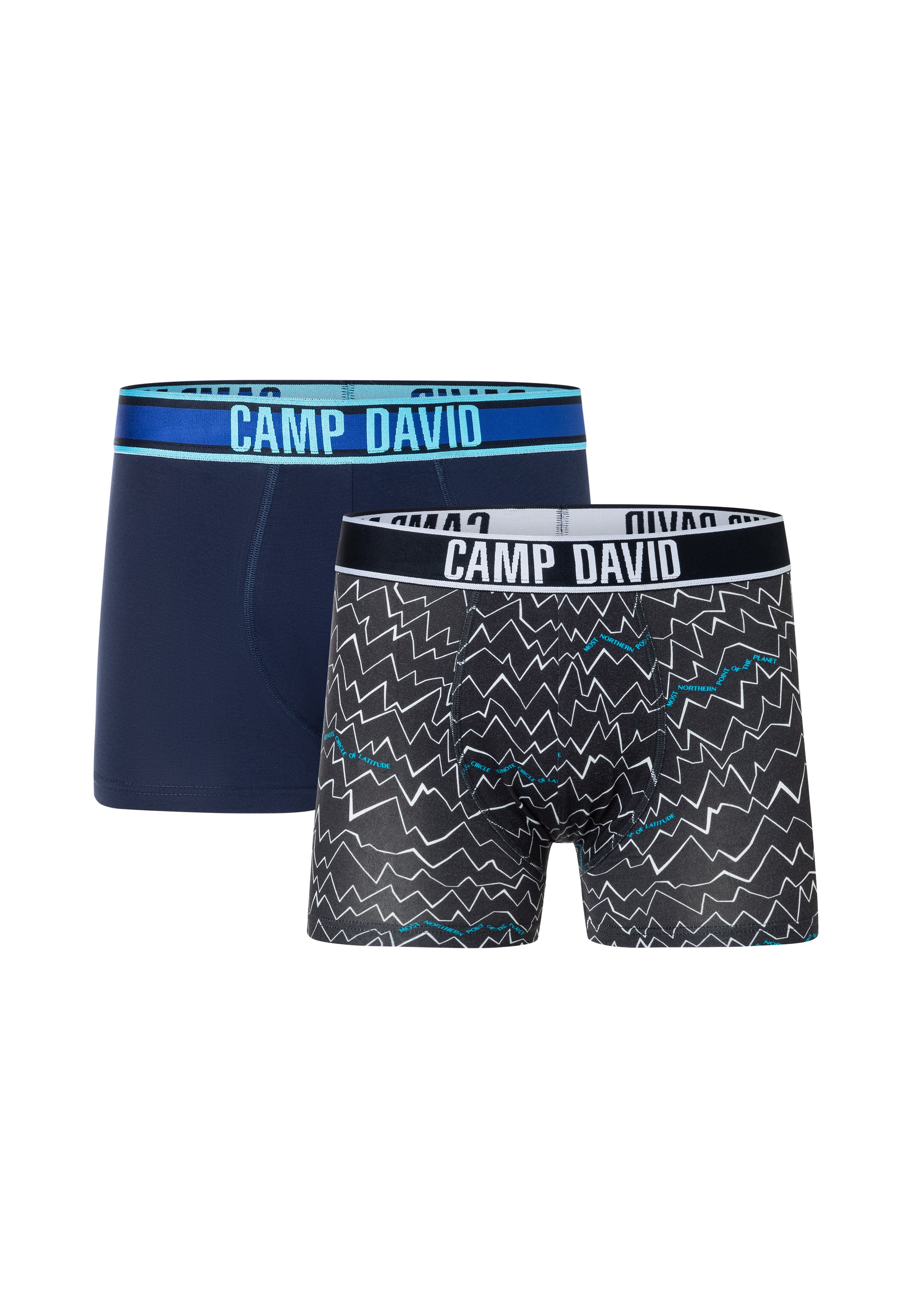 CAMP DAVID Boxershorts "casual" 2er Pack, mit elastischem Bund günstig online kaufen