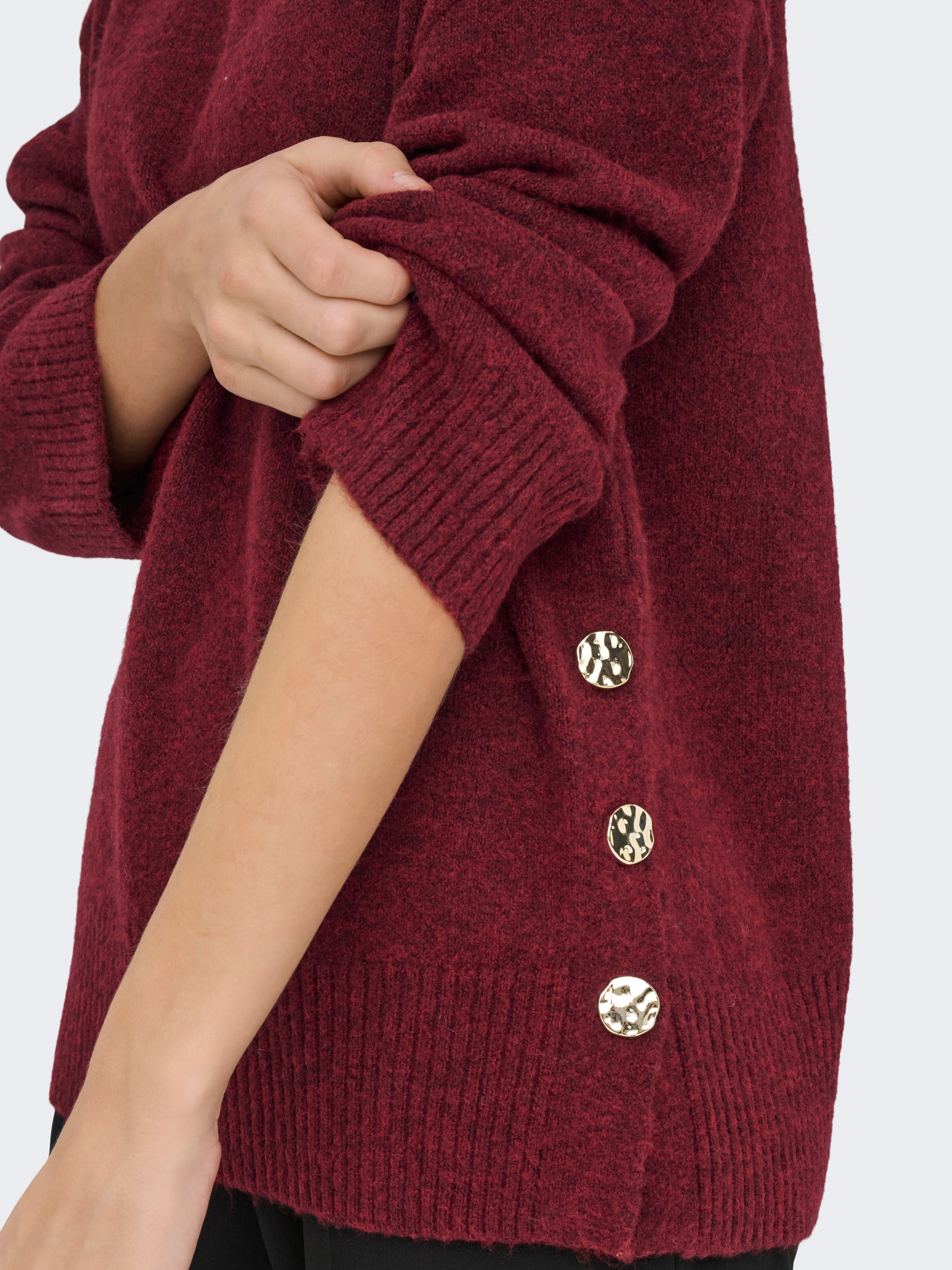 Thumbnail - ONLY Strickpullover "ONLRENE LIFE LS BUTTON O-NECK CC KNT"