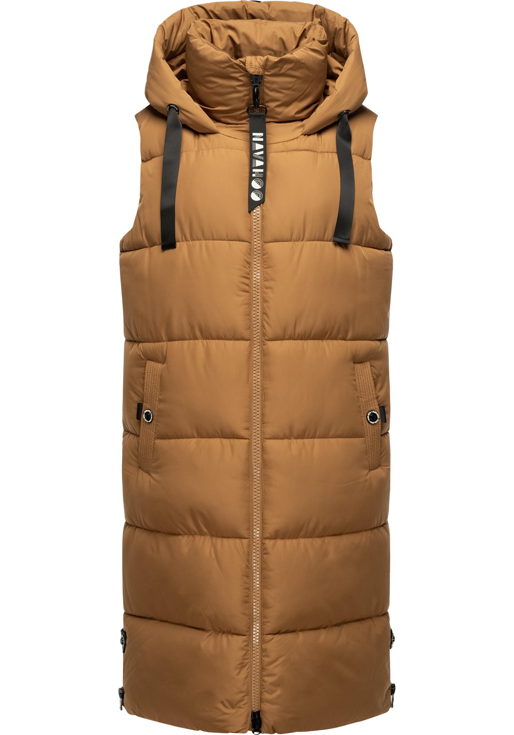 Navahoo Steppweste "Schnuffelchen", 1 Stk. warme Damen Outdoor-Weste lang m günstig online kaufen