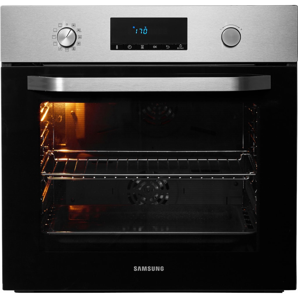 Samsung Backofen-Set »NV70K2340RS/EF«, NV70K2340RS, mit 1-fach-Teleskopauszug, katalytische Reinigung, mit Topferkennungsfunktion