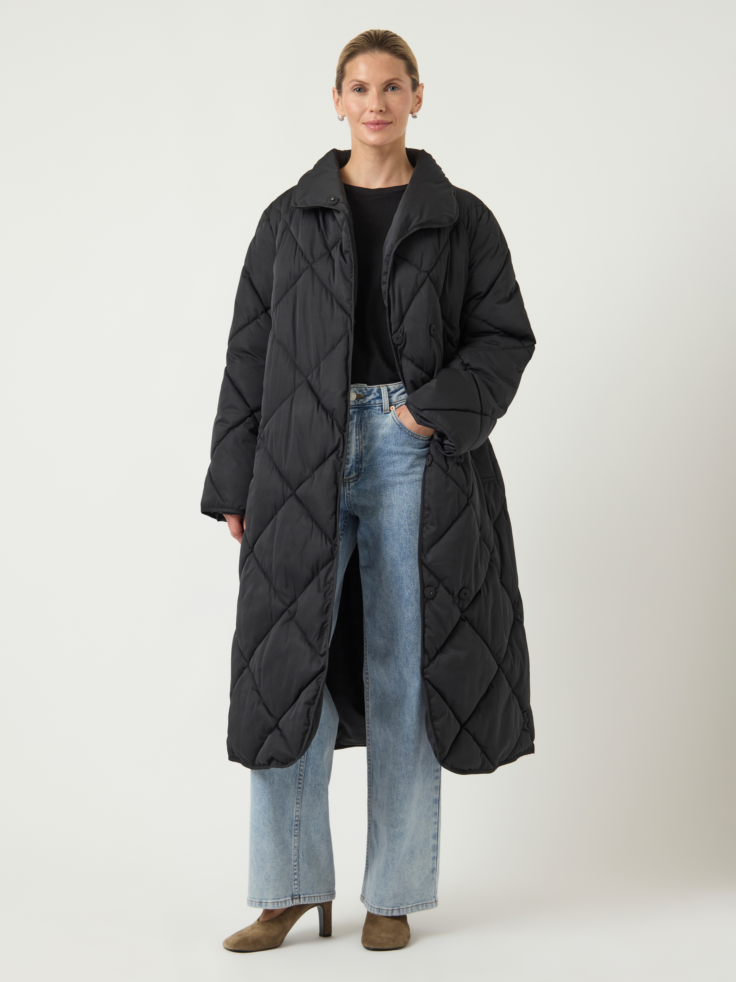 Y.A.S Steppmantel "YASSELURA LS LONG PADDED COAT S. NOOS" günstig online kaufen