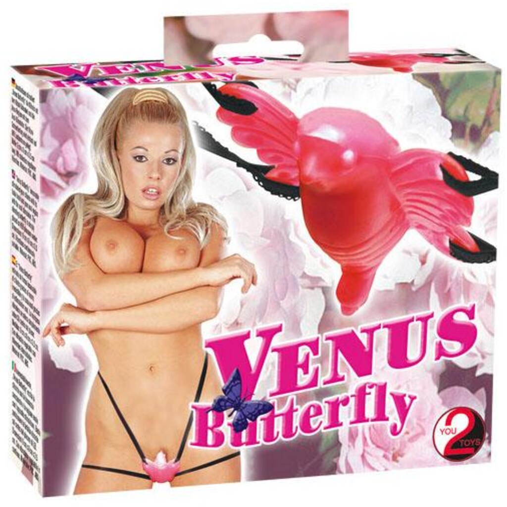 You2Toys Butterfly-Vibrator »Venus Butterfly«, mit tragbaren kabelgebundenen Fernbedienung