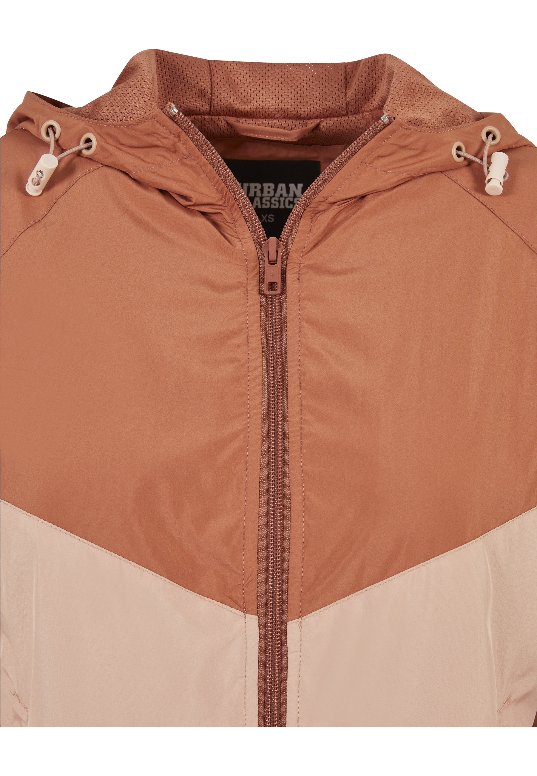Anorak URBAN CLASSICS "Urban Classics Damen Ladies Arrow Windbreaker", Damen, Gr. S, terracotta, amber, 100% Polyester, mehrfarbig, normal, ohne Ausschnitt, Jacken 2