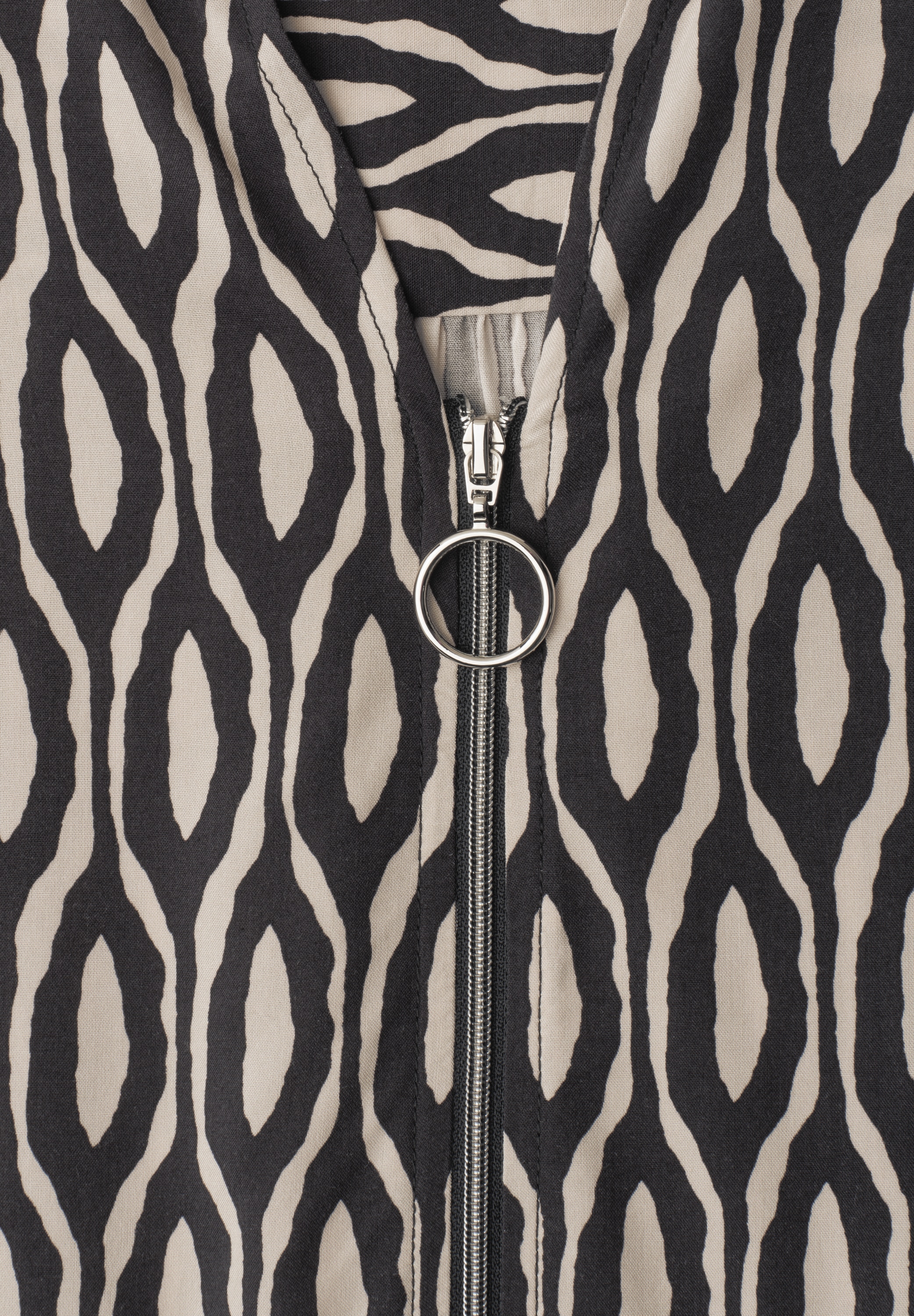 STREET ONE Midikleid Eingrifftaschen mit Zipper-Detail