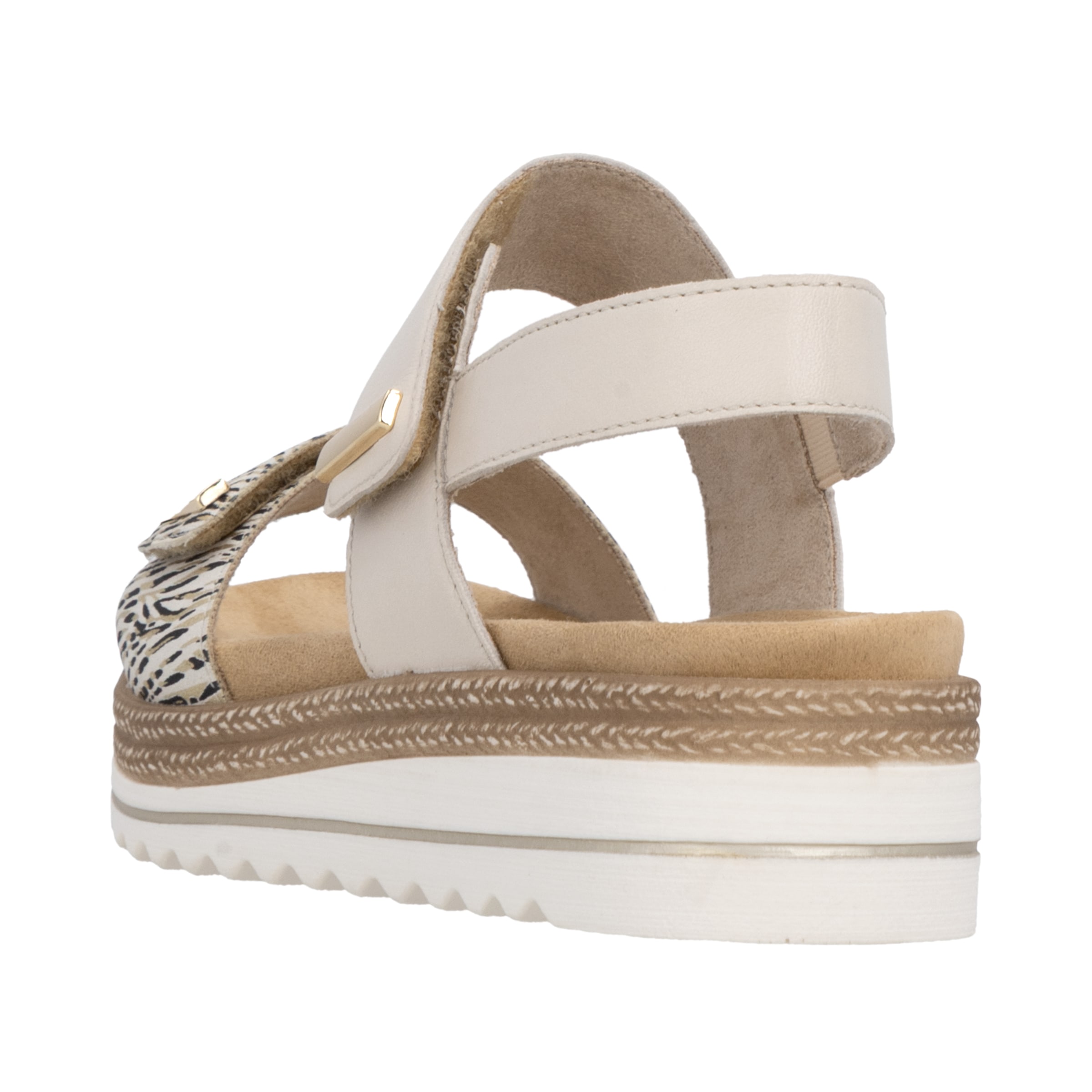 Remonte Keilsandalette  Schlupfschuh, Sommerschuh, Klett-Sandale mit weichem Fußbett