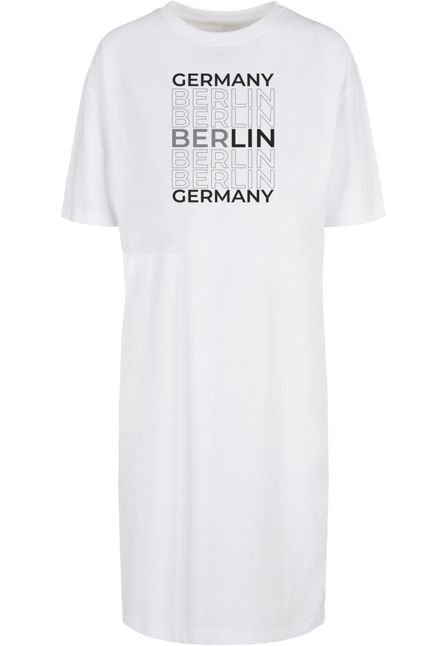 Merchcode Shirtkleid "Merchcode Damen Ladies Berlin Organic Oversized Slit günstig online kaufen