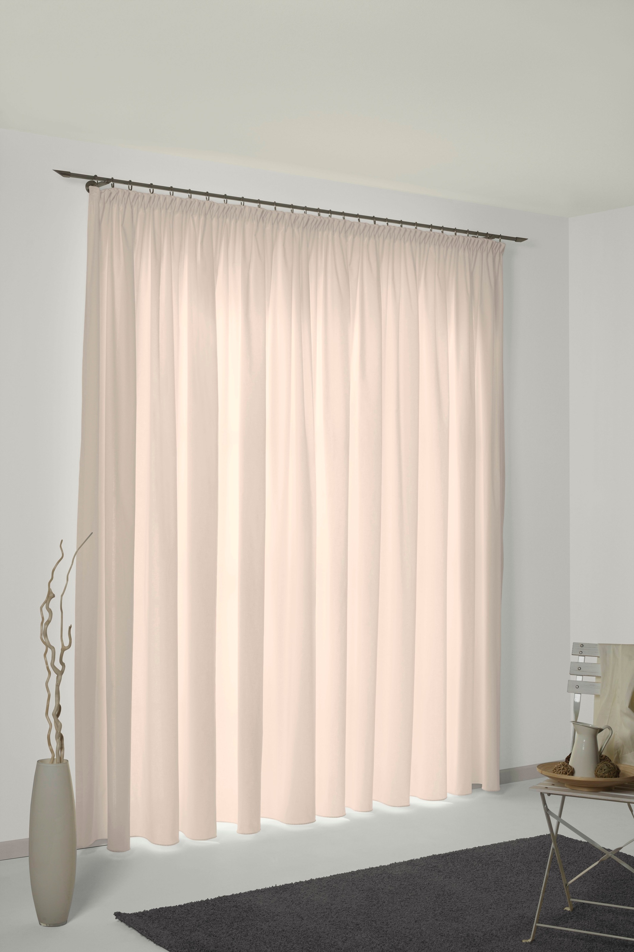 Wirth Vorhang "Umea" Smokband 1 Stk. tlg. günstig online kaufen