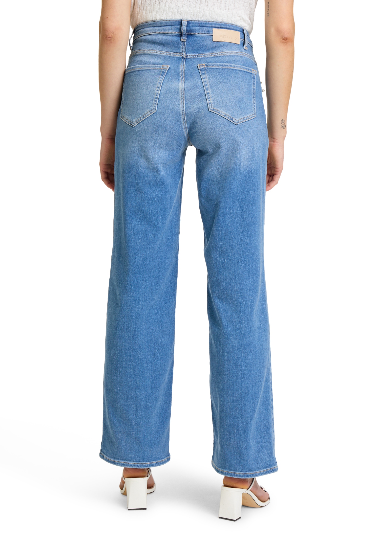 Betty&Co High-waist-Jeans »Betty & Co High Waisted-Jeans mit Perlen«