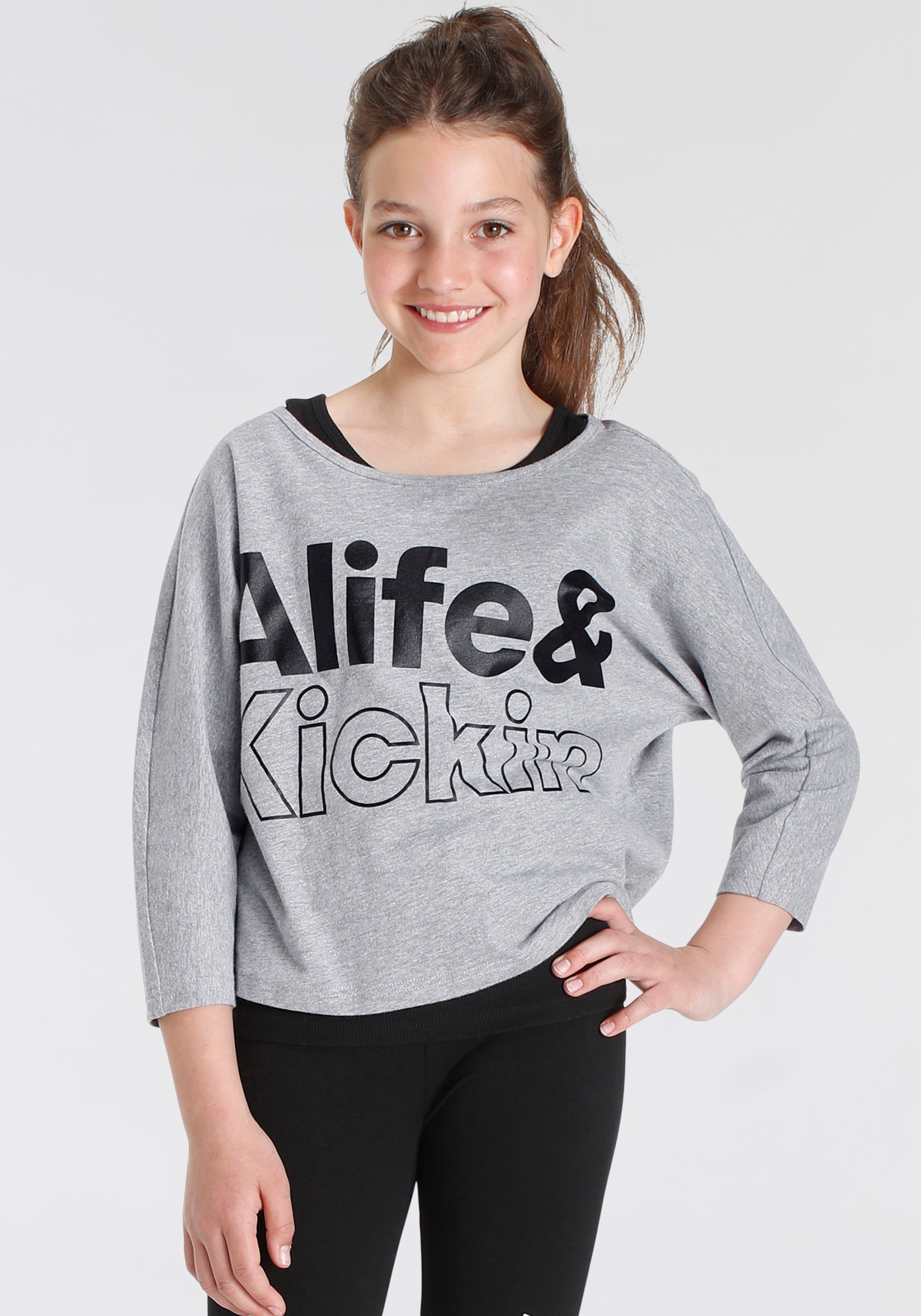 Alife & Kickin Alife & Kickin 3/4-Arm-Shirt »mit Logo...