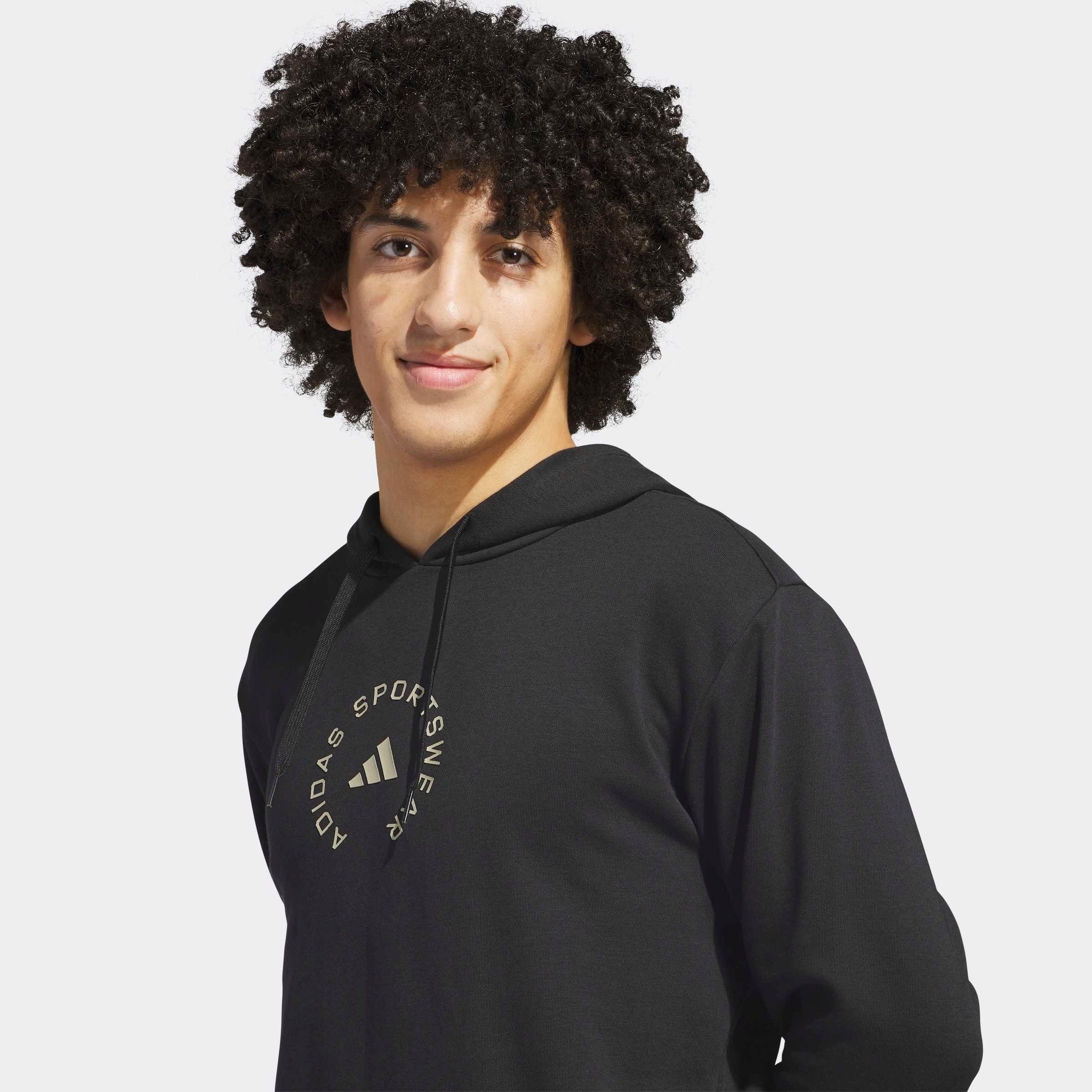 Kapuzensweatshirt ADIDAS SPORTSWEAR "M COLOR CNCT HD", Herren, Gr. L, schwarz, Obermaterial: 55% Baumwolle, 36% Polyester, 9% Viskose, Sweatshirts 2