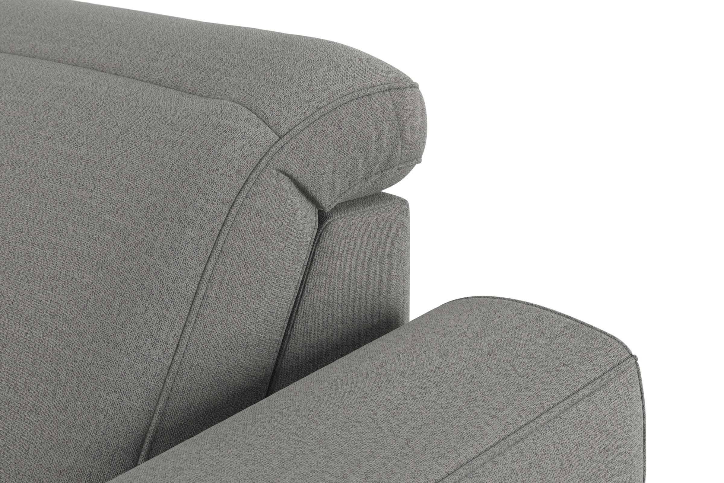 sit&more Wohnlandschaft »Dundee U-Form«, mit Federkern und Edelstahlfüßen, wahlweise mit Kopfteilverstellung