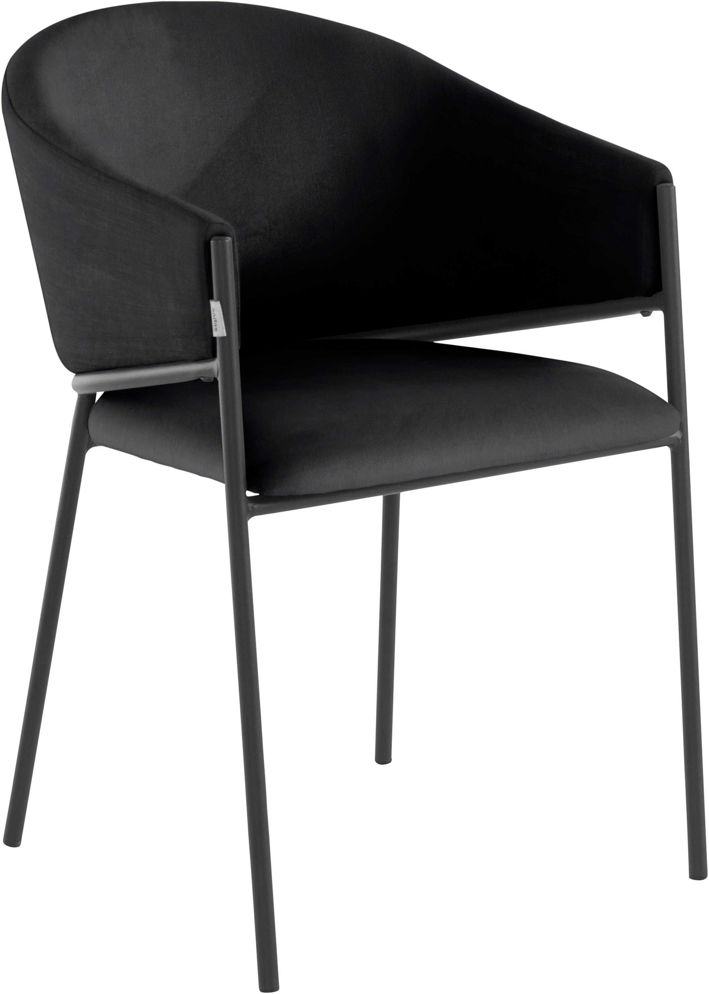 2er 2 BAUR mit 48 Armlehnstuhl Set, St., | schwarzen Metallbeinen, im »Jorun«, andas cm Webstoff kaufen fein, Sitzhöhe