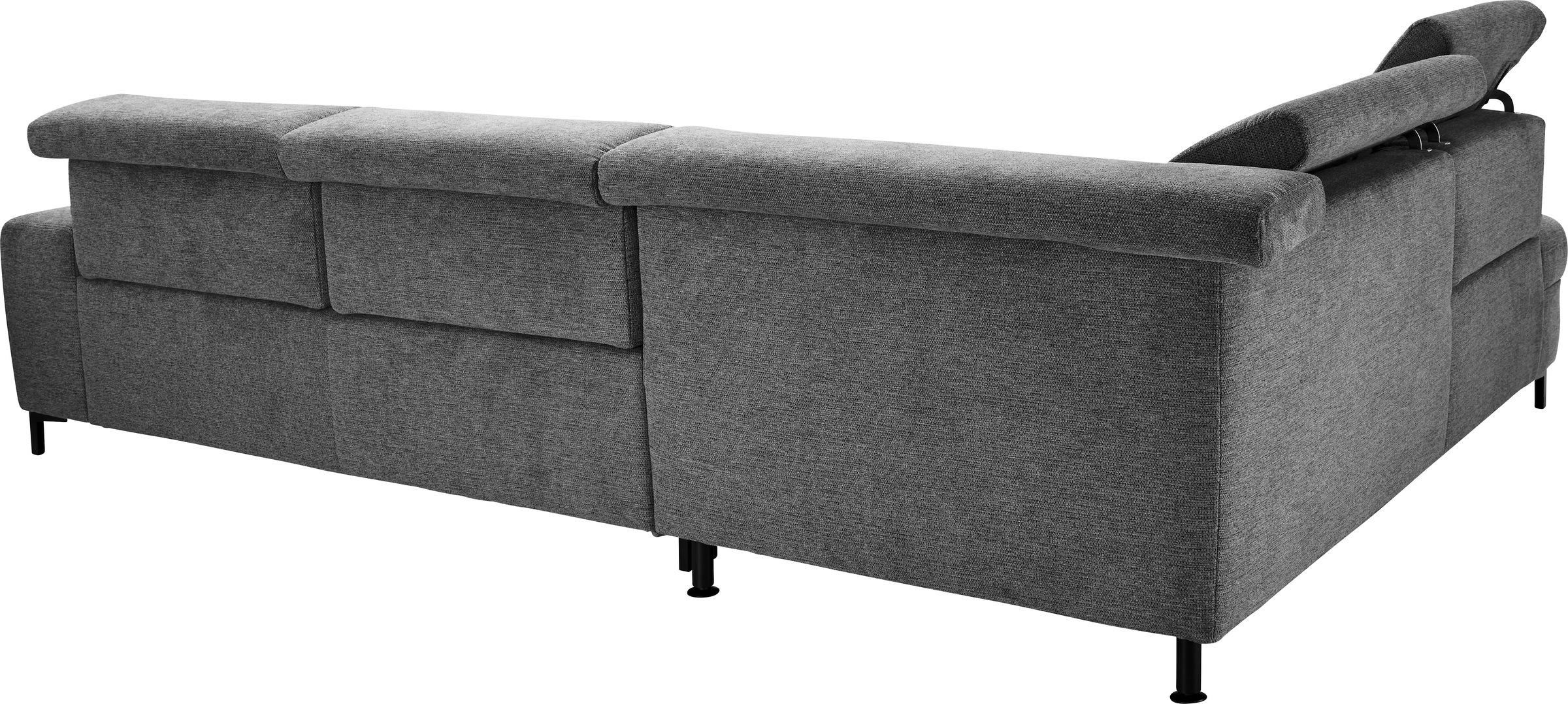 set one by Musterring Ecksofa »SO 3400 Sitzhöhe 47cm oder 49cm, Sitztiefe verstellbar, B/T 317/220 cm«, Kaltschaumpolsterung, Flachgewebe, whlw. mit Funktionen, Sitzhöhe 47