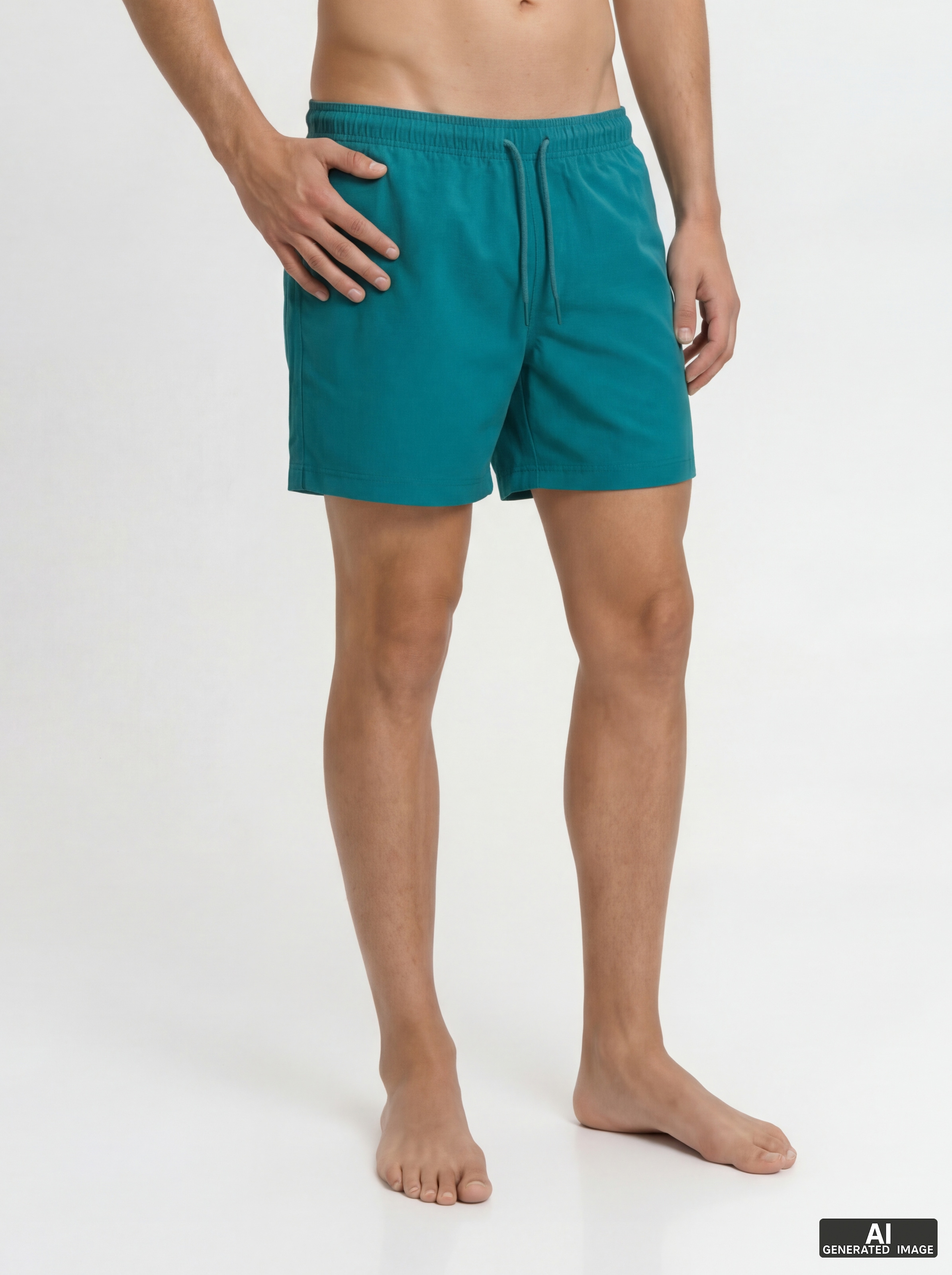Jack & Jones Badeshorts "Jpstmaui Wave Logo Swim Shorts Sn" Kunstfaser, Normal Geschniten