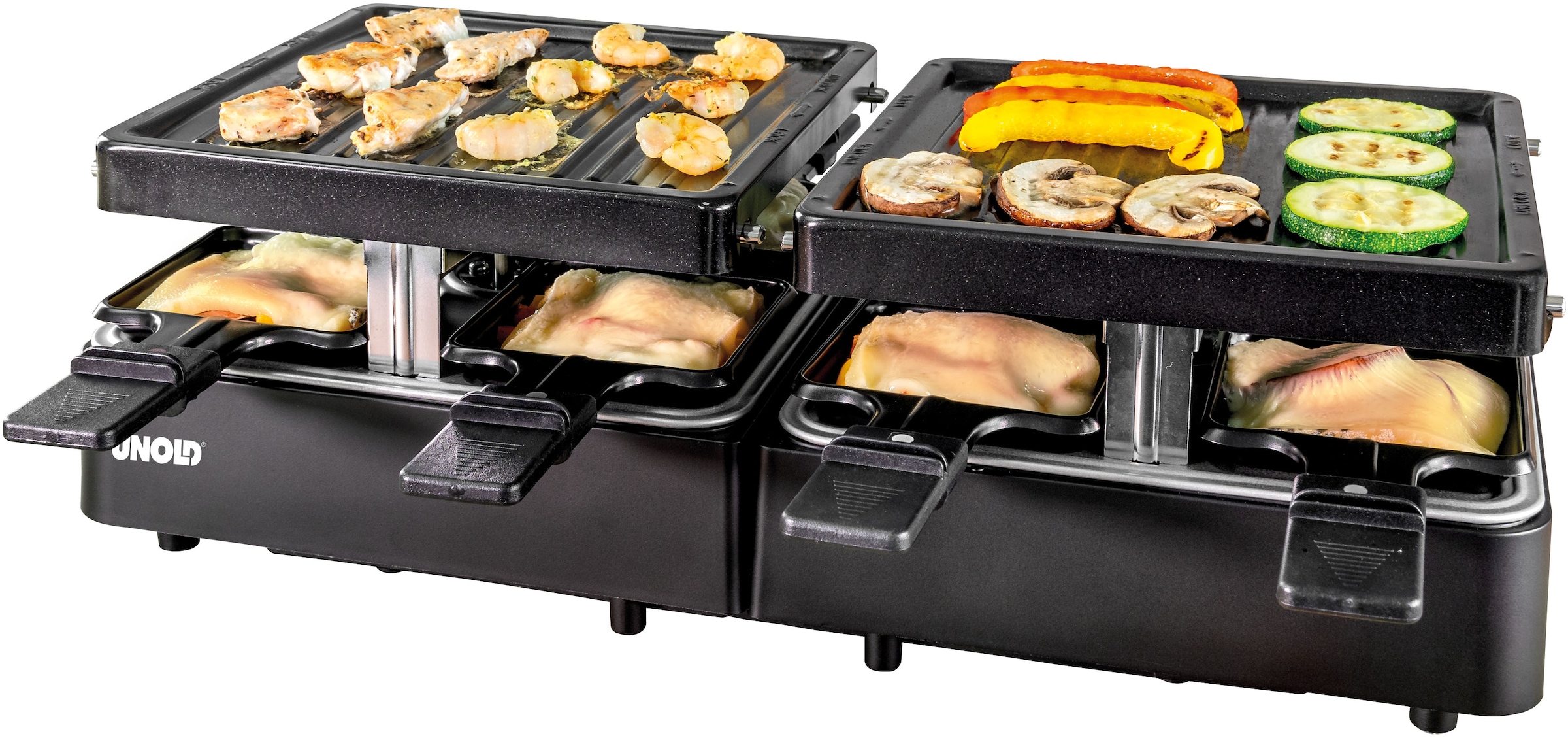 Raclette »48755 RACLETTE Extendable«, 8 St. Raclettepfännchen, 1300 W