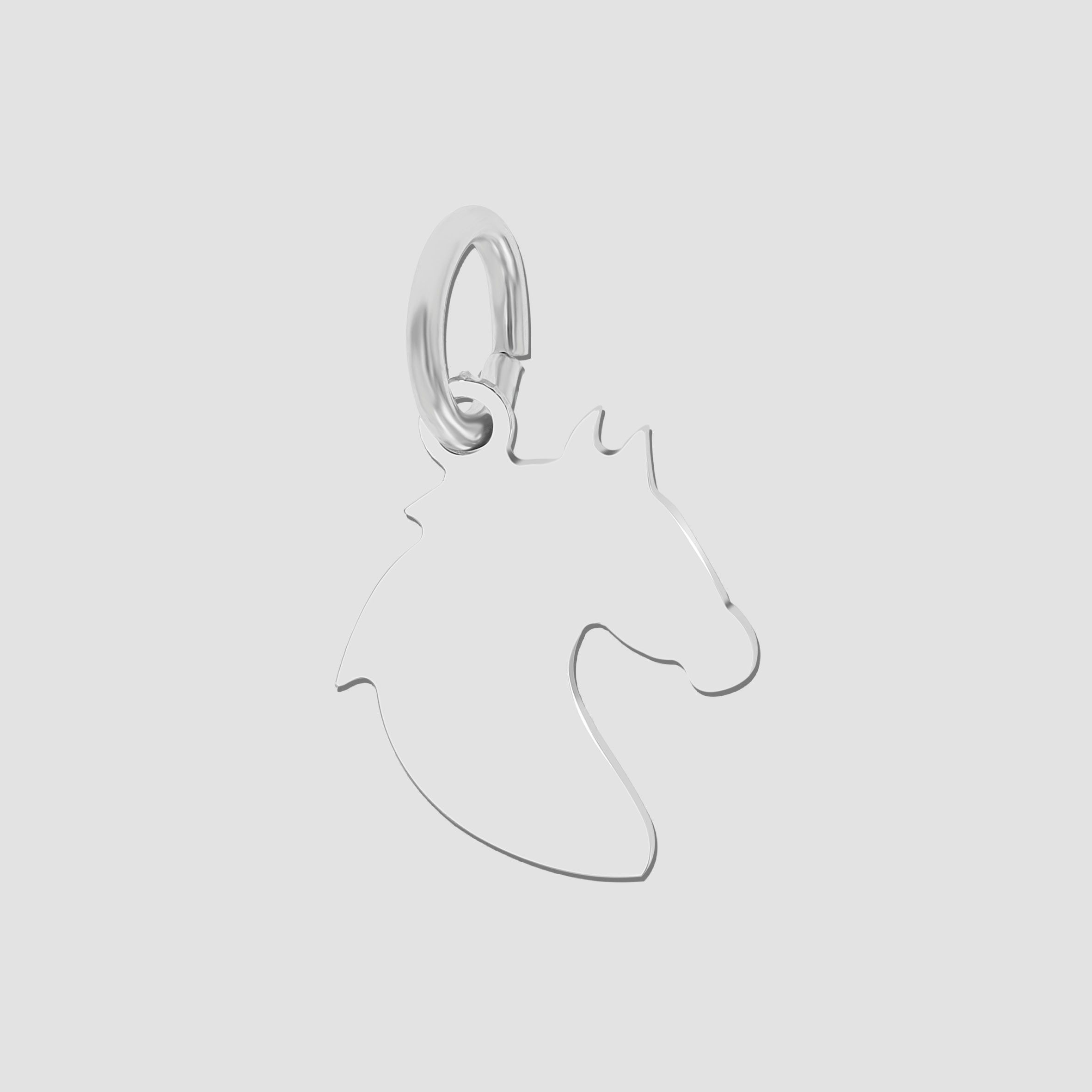 Kettenanhänger ADELIA´S "Mädchen Anhänger – Pferd Anhänger aus 925 Silber", silber, Schmuckanhänger, Mädchen, Silber 925 (Sterlingsilber), Kettenanhänger, Ideal als Geschenk – dezent und elegant