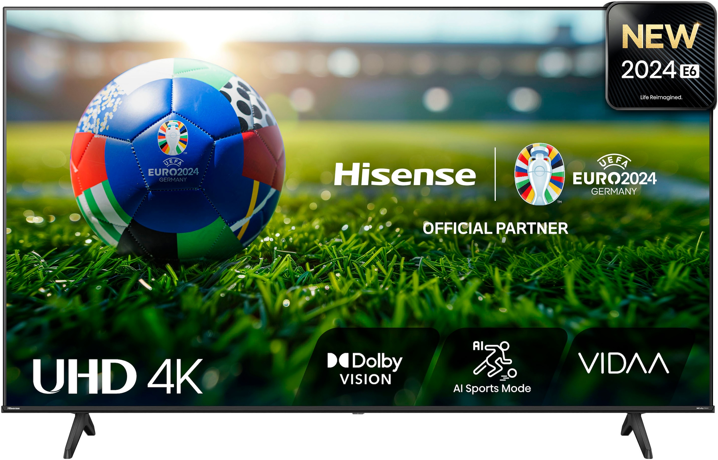 Hisense DLED-Fernseher 139 cm/55 Zoll 4K Ultra...