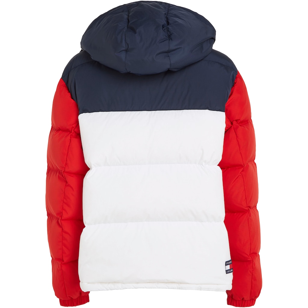 Tommy Jeans Steppjacke »TJW CBLK ALASKA PUFFER«, mit Kapuze, im modischem Colorblocking, mit Kapuze