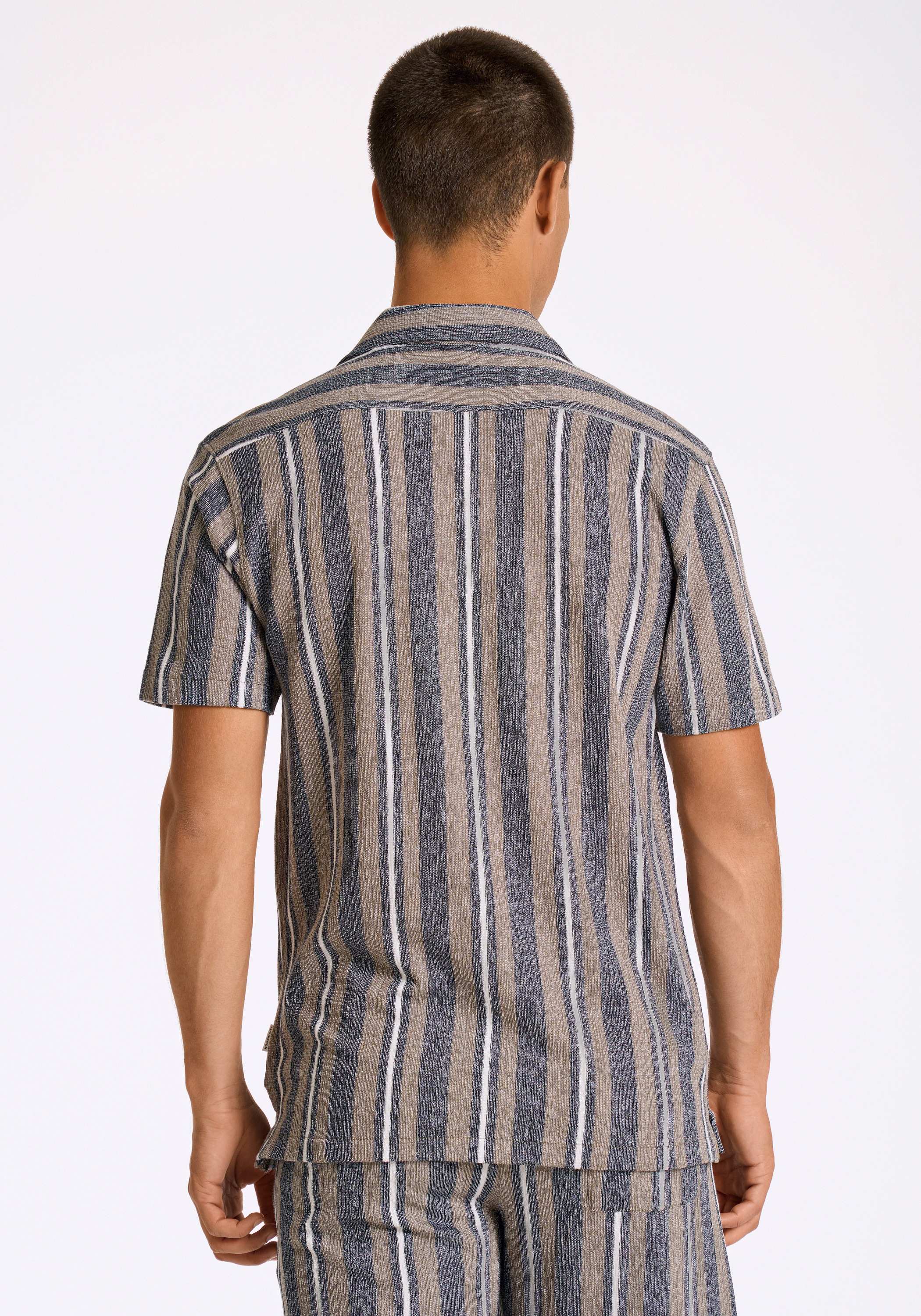 Lindbergh Freizeithemd Relaxed Fit Flannel Shirt Gray S 3