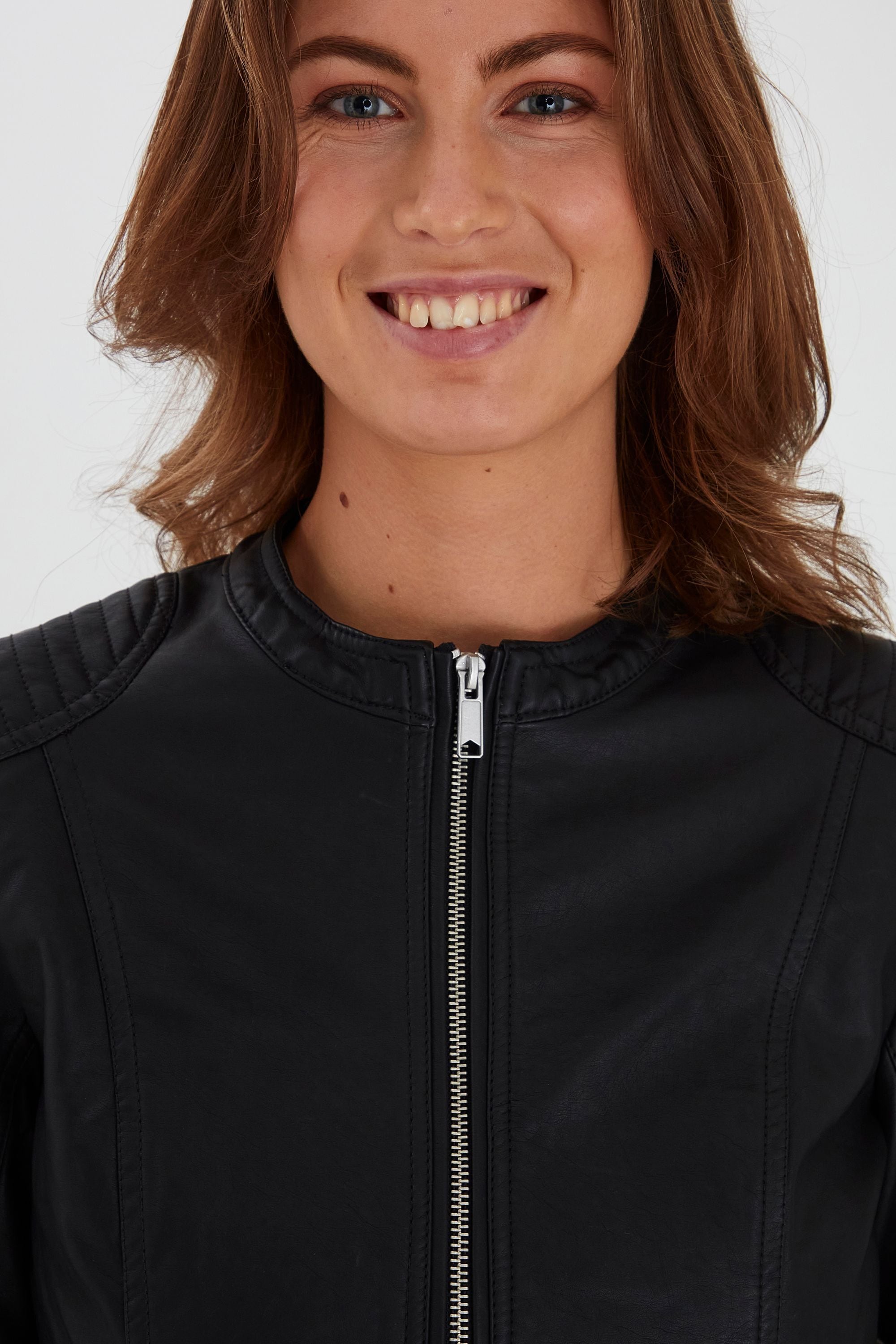 b.young Lederimitatjacke »Lederimitatjacke BYAcom«, ohne Kapuze