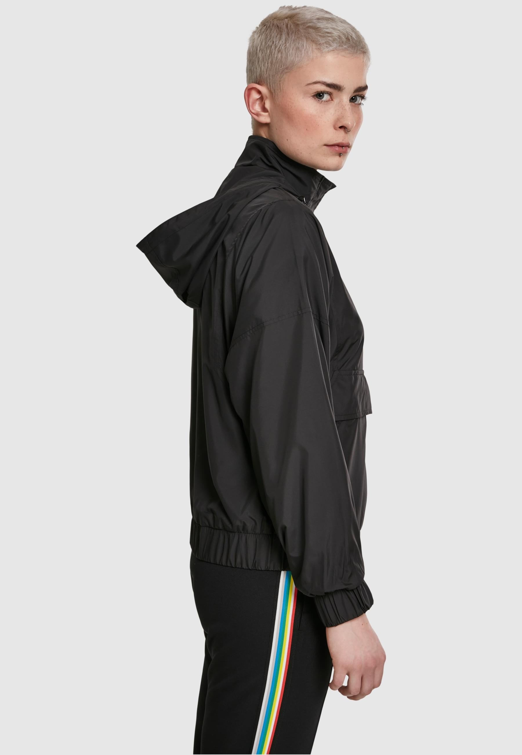 URBAN CLASSICS Allwetterjacke »Urban Classics Damen Ladies Panel Pull Over Jacket«, (1 St.), ohne Kapuze