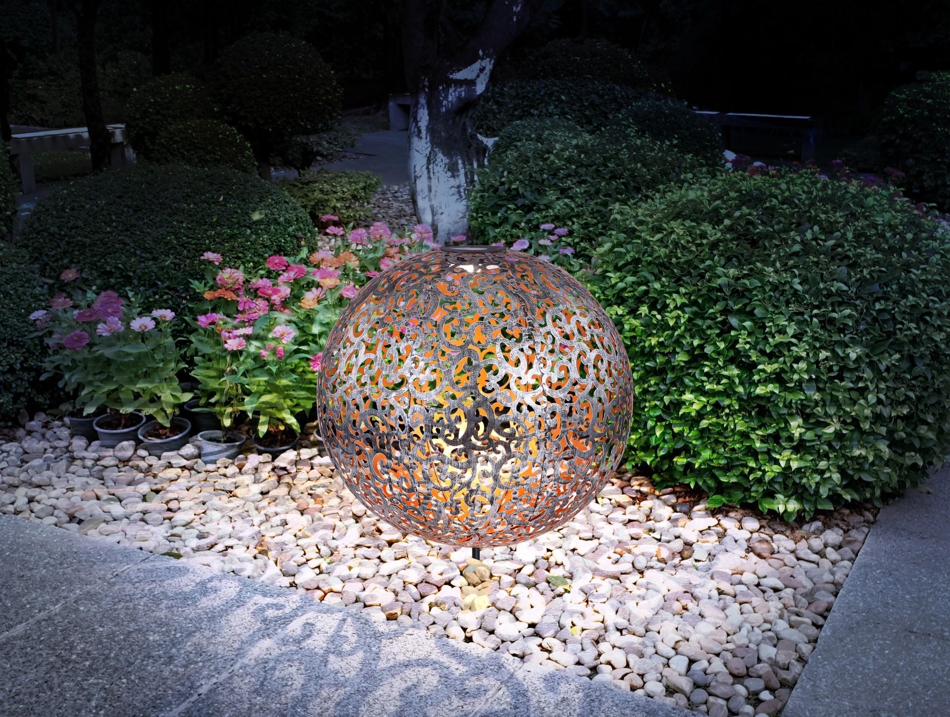 GLOBO LIGHTING LED Solarleuchte "SOLAR" LED-Modul 1 Stk. Warmweiß Solarlamp günstig online kaufen