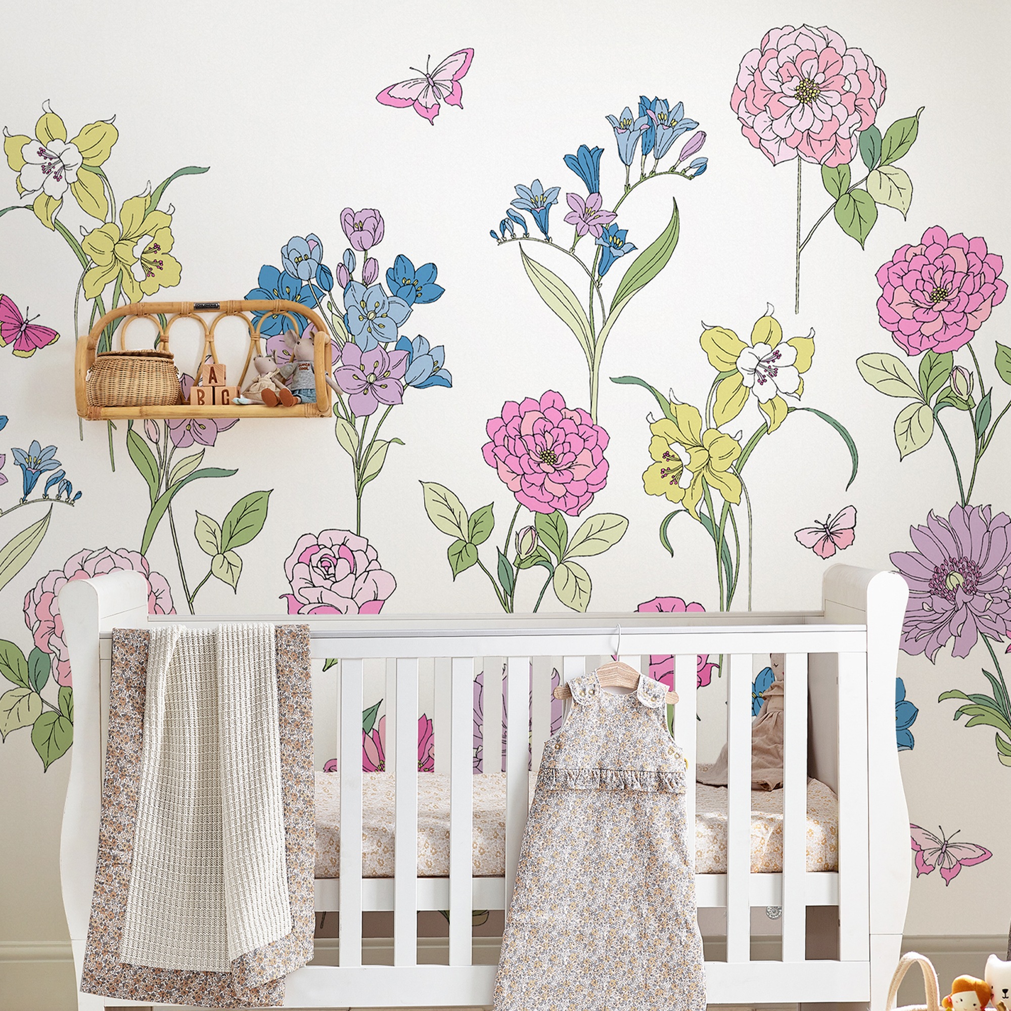 LAURA ASHLEY Fototapete »Gilly«, floral-geblümt, 300x280cm