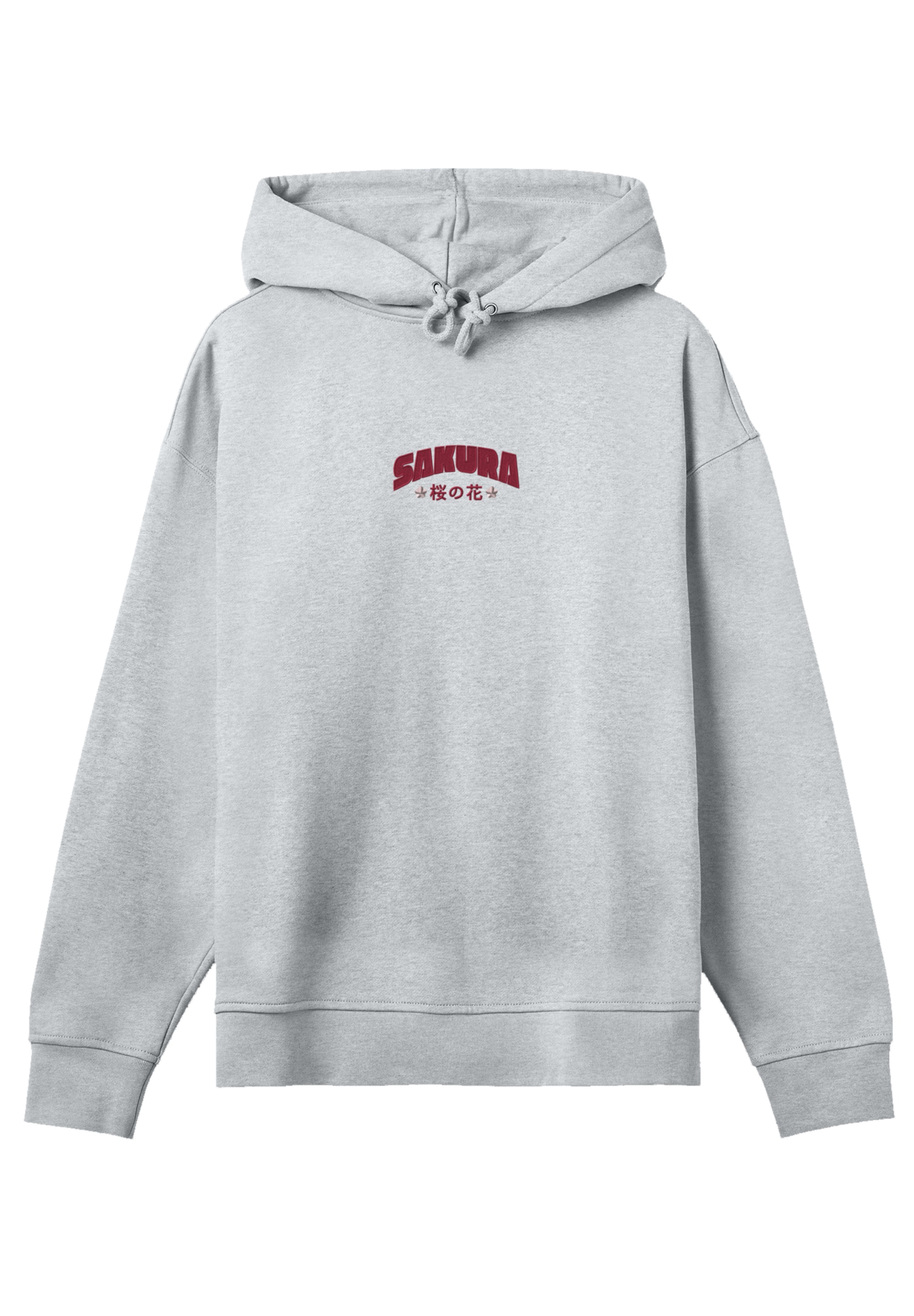 F4NT4STIC Kapuzenpullover »Sakura Japan Flower Bestickt«, Premium Qualität