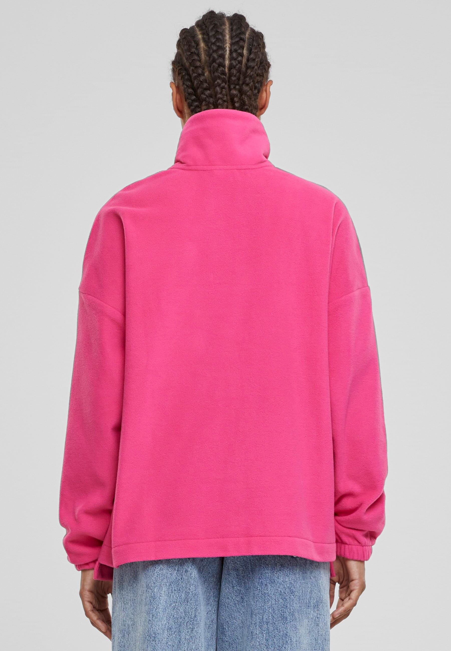 URBAN CLASSICS Sweater »Urban Classics Damen Ladies Polar Fleece Troyer«