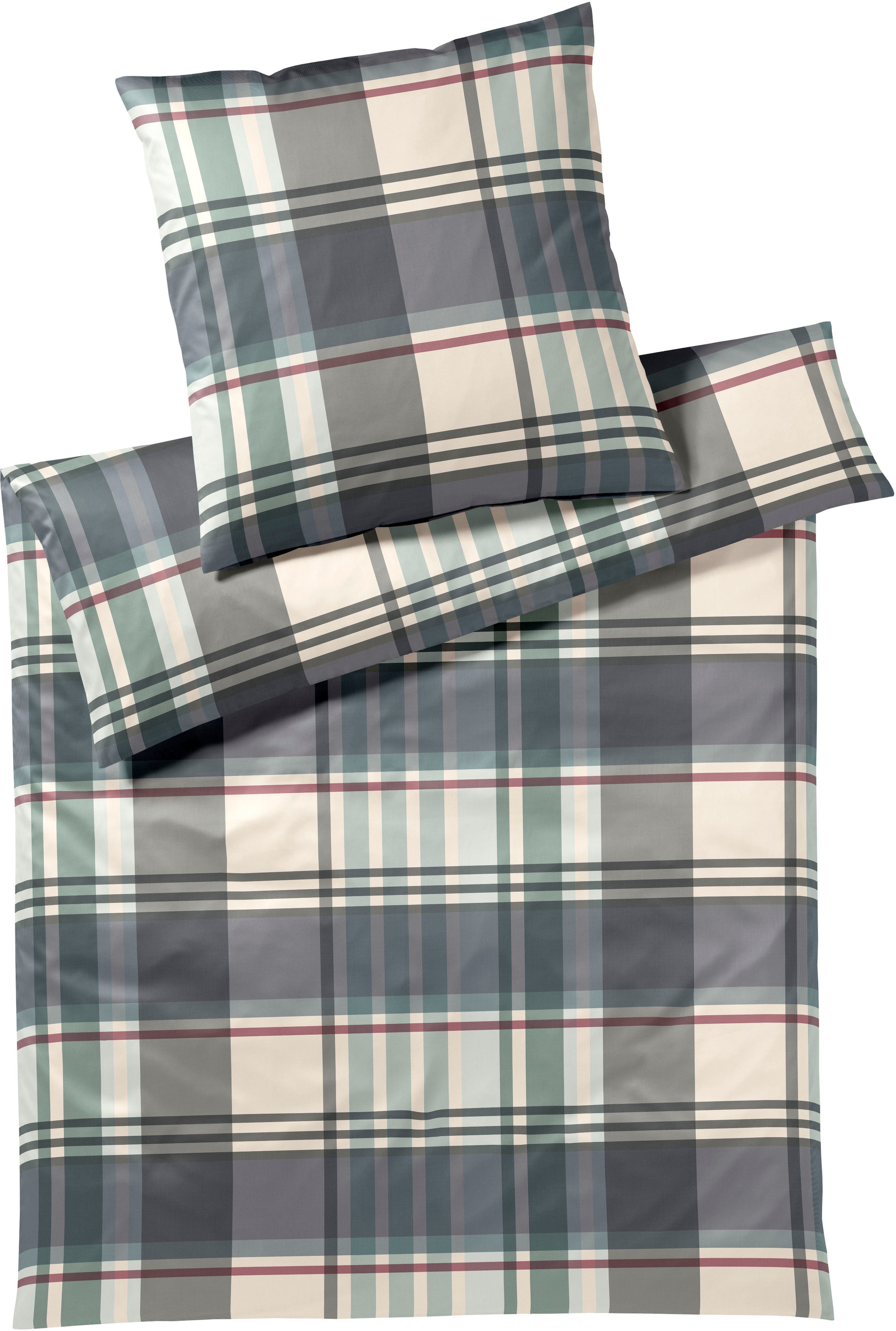 Elegante Bettwäsche "Angle" 2 Stk. tlg. angenehmes Hautgefühl günstig online kaufen