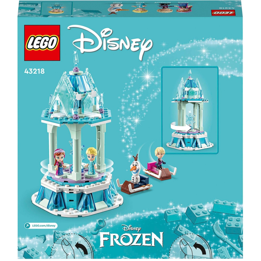 LEGO® Konstruktionsspielsteine »Annas und Elsas magisches Karussell (43218), LEGO® Disney Princess«, (175 St.), Made in Europe