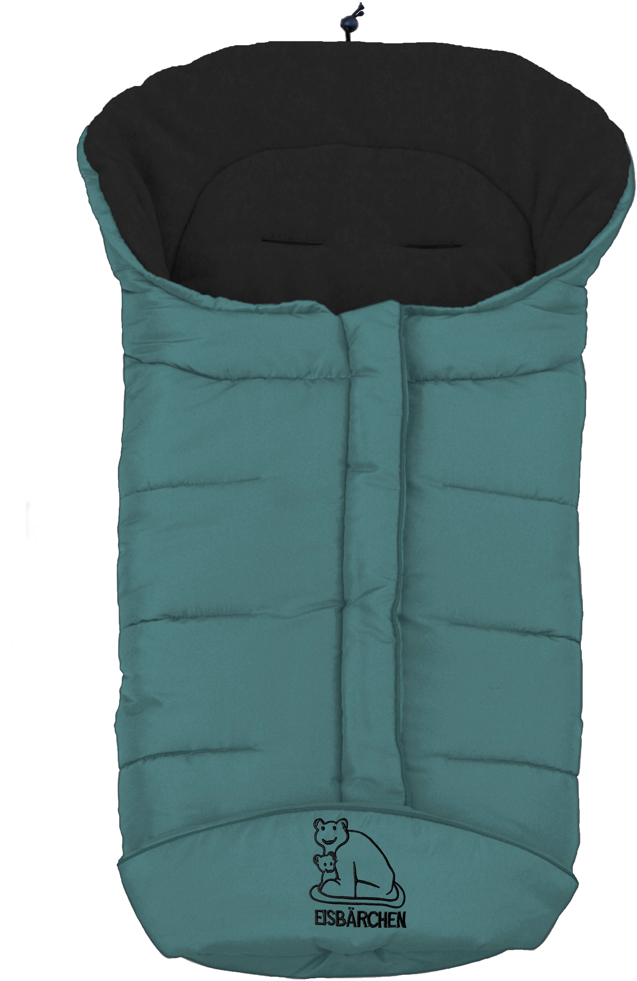 Heitmann Felle Fußsack "Eisbärchen - Winterfußsack Copy Fleece", mit Fleecefutter, Mumienform möglich, für Kinderwagen, 