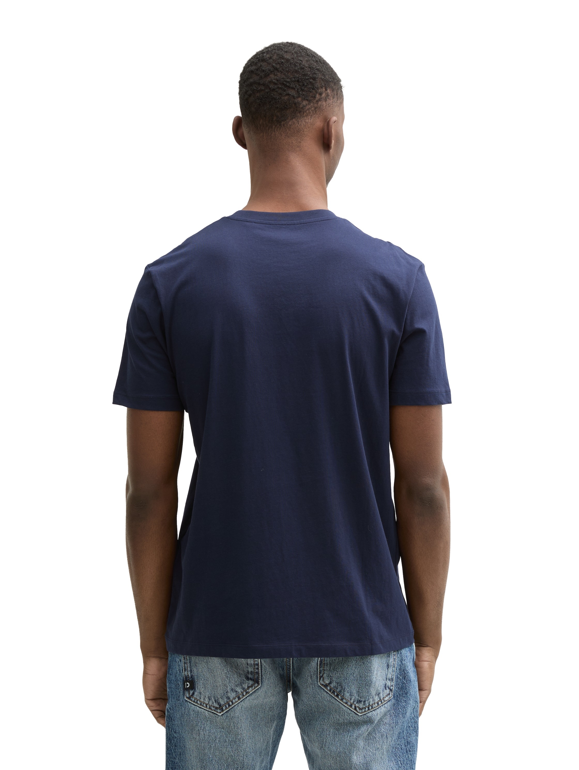 TOM TAILOR Denim Rundhalsshirt mit verschiedenen Logo Prints günstig online kaufen
