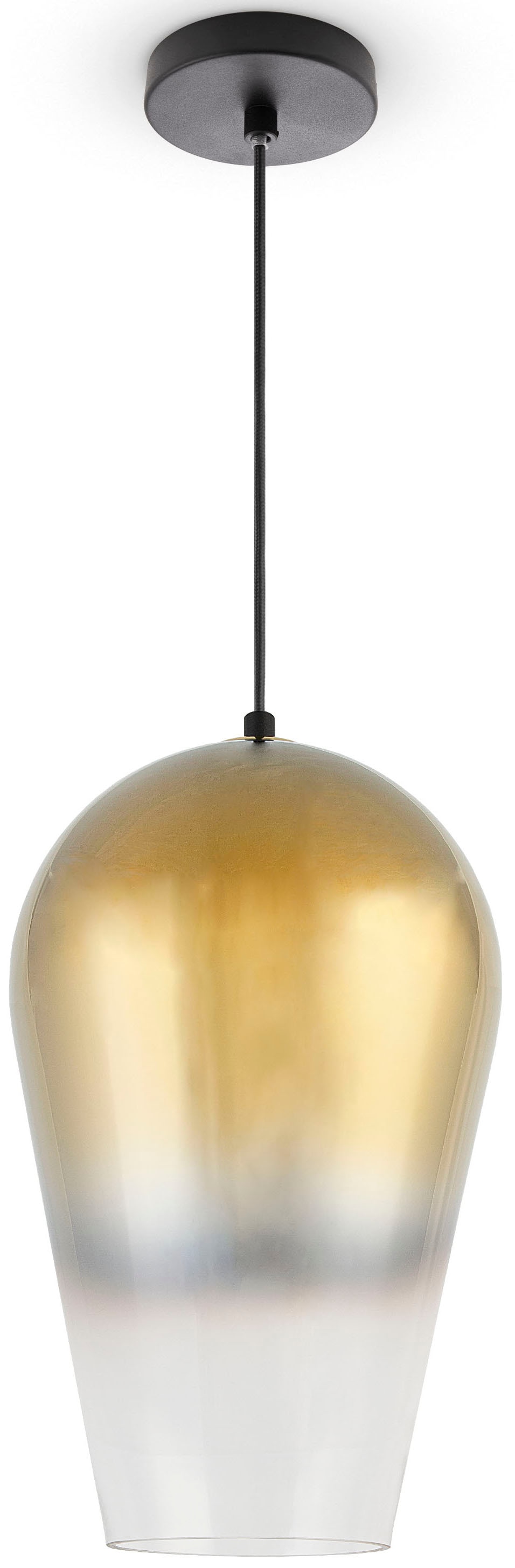 Hängeleuchte BAUR Home Pendelleuchte »DALIA«, Lampenschirm Wohnzimmer Paco Glas | E27 Modern Esstisch