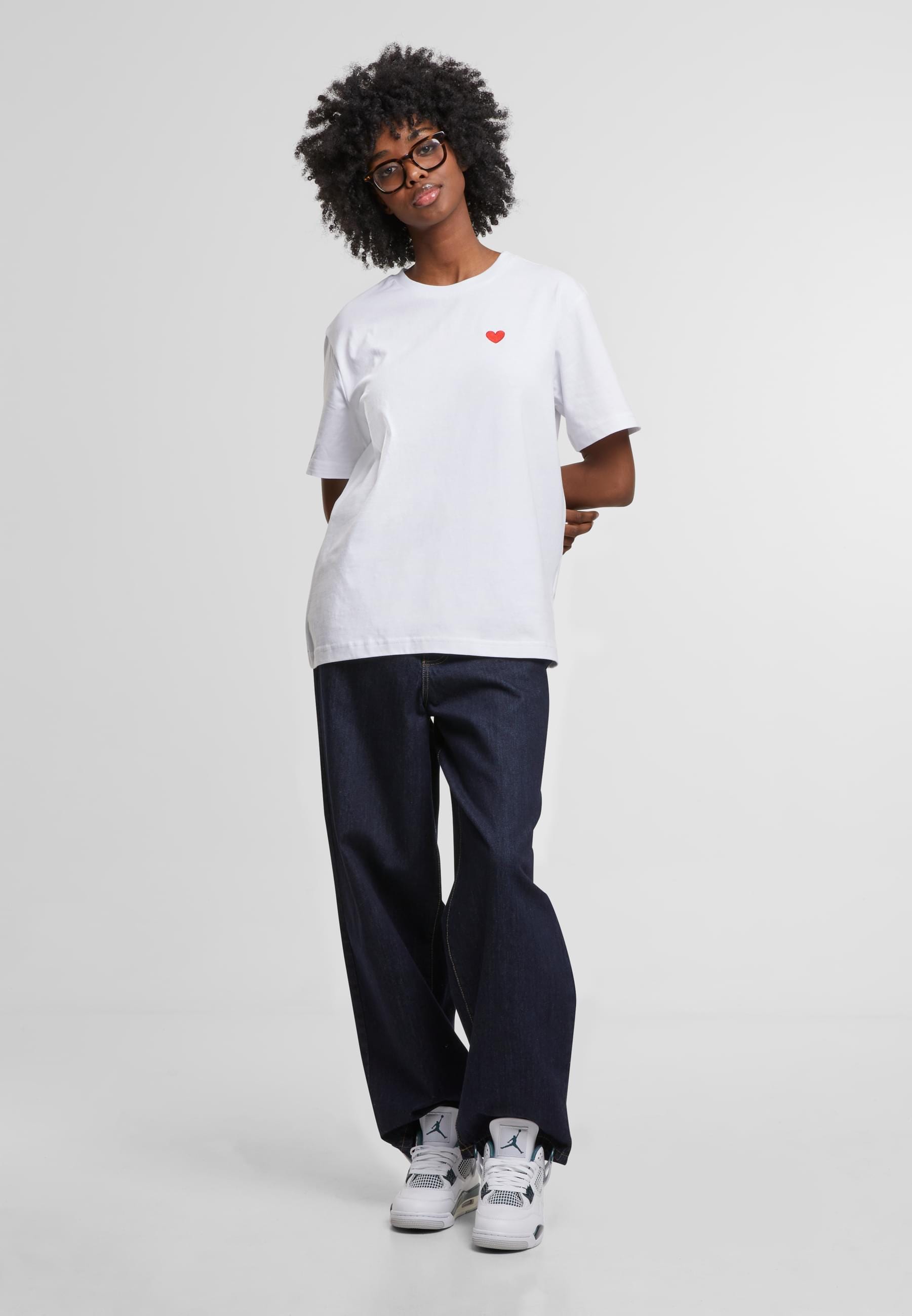 Miss Tee T-Shirt »Miss Tee Heart Shape EMB Tee« 1 Stk.