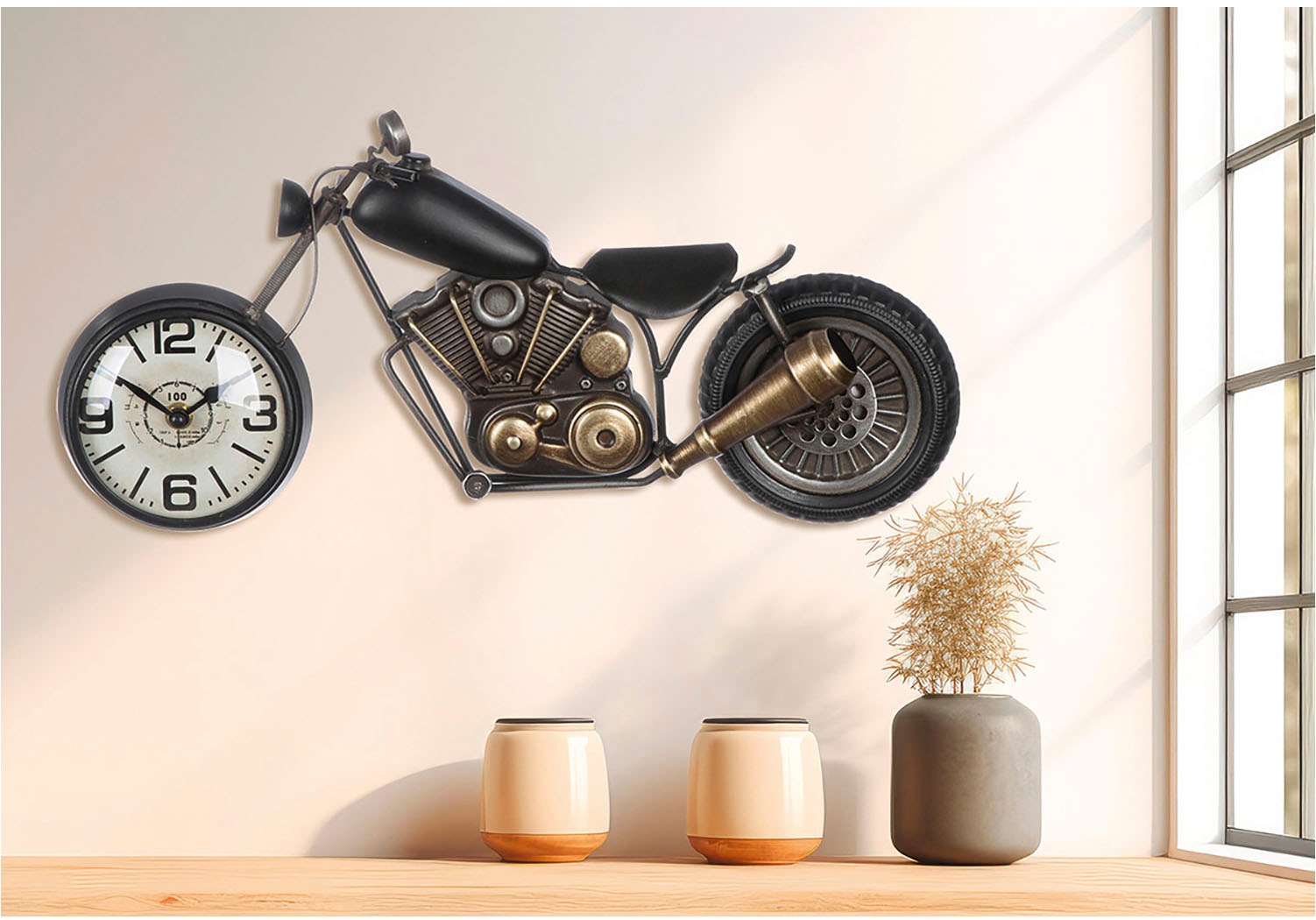 Casablanca by Gilde Wanduhr »Motorrad«