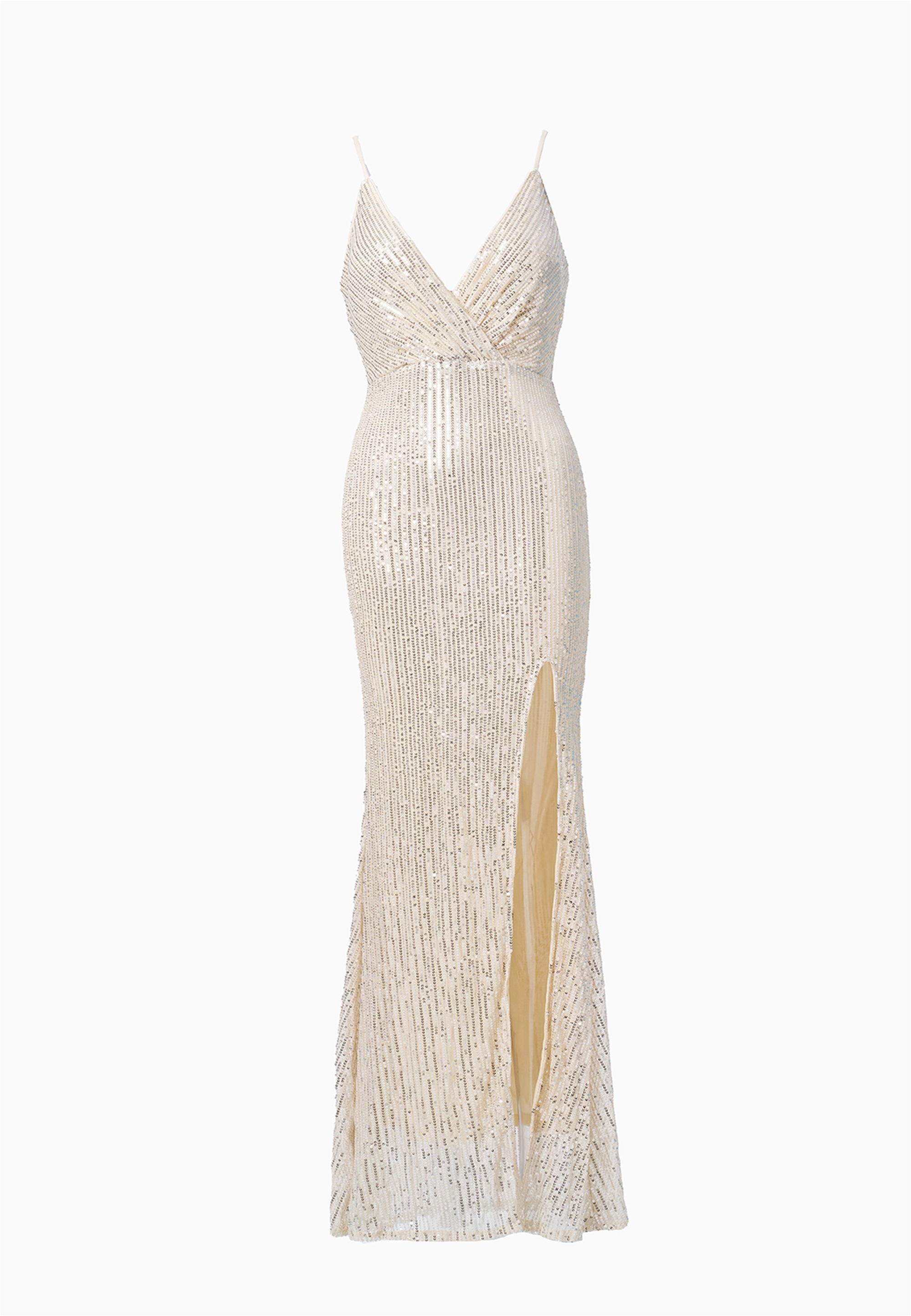 Moda Minx Jerseykleid »MEGAN«, im schimmernden Design mit Beinschlitz