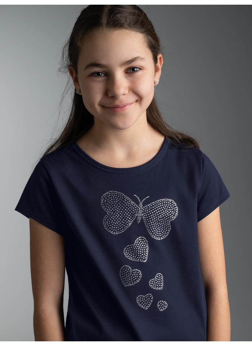 Trigema "TRIGEMA T-Shirt mit Strass Motiv "Schmetterling"" 1