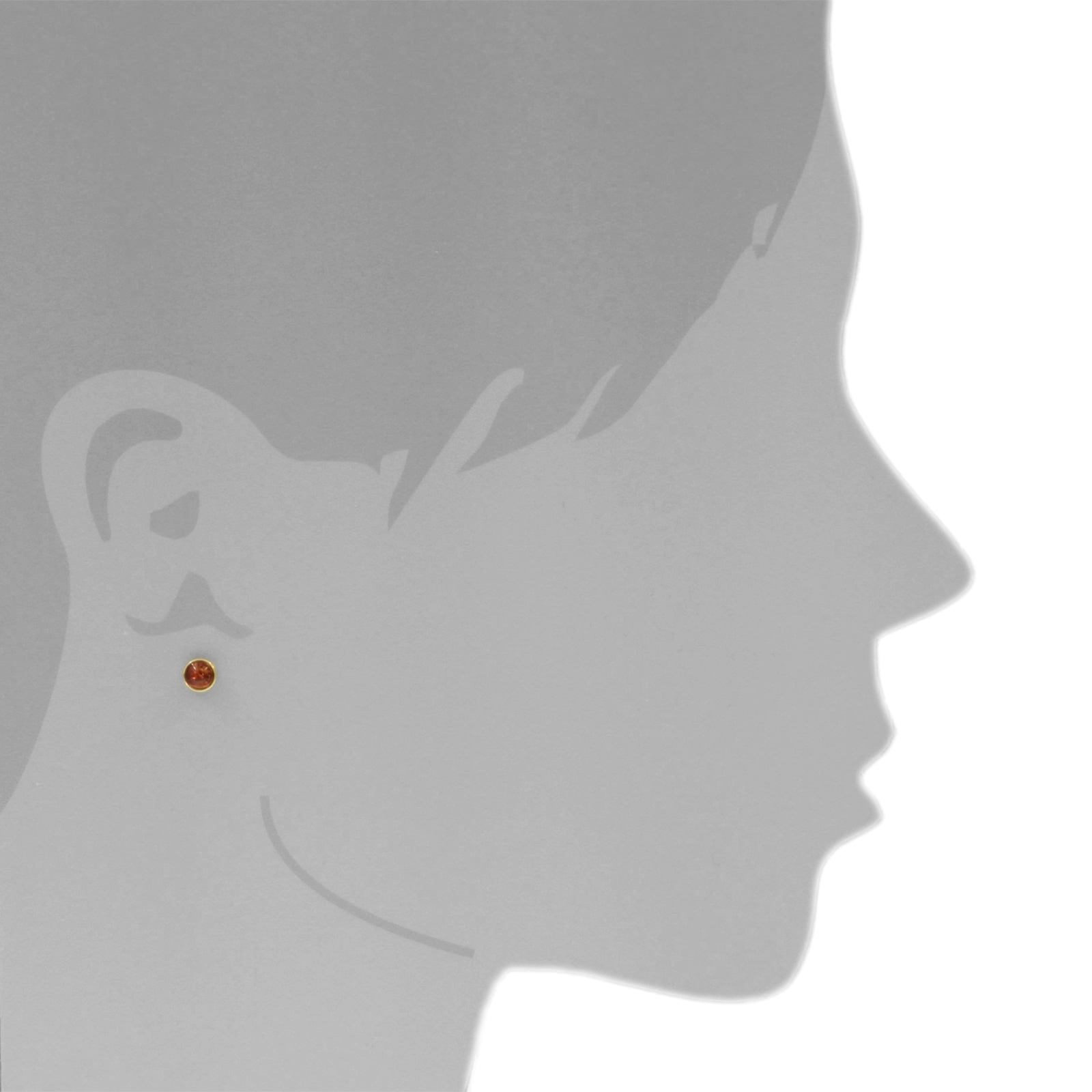 OSTSEE-SCHMUCK Paar Ohrstecker »Ostsee-Schmuck Ohrstecker Classic 5 mm Ohrstecker Classic 5 mm«, (2 tlg.)