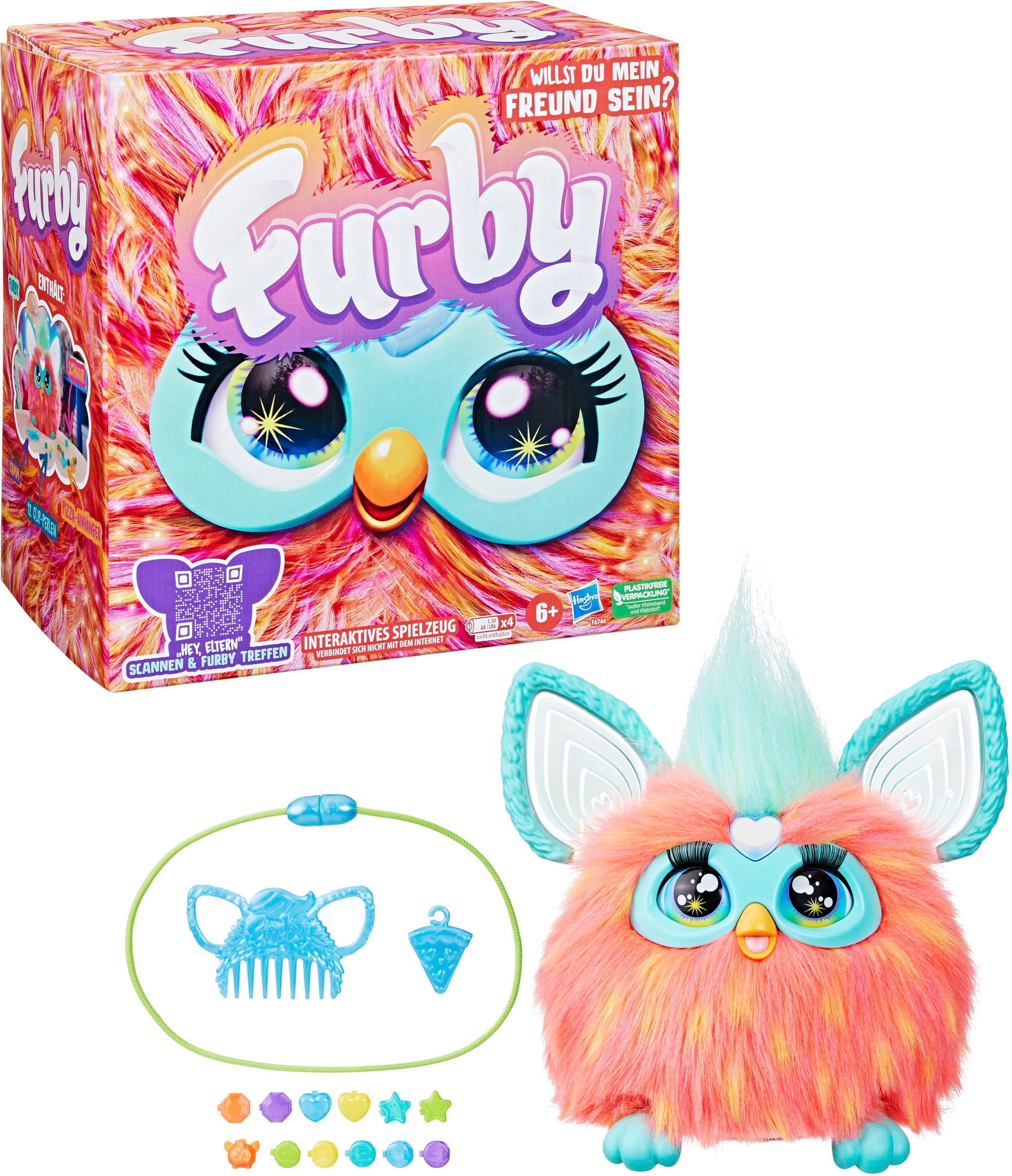 Hasbro Plüschfigur »Furby, orange«