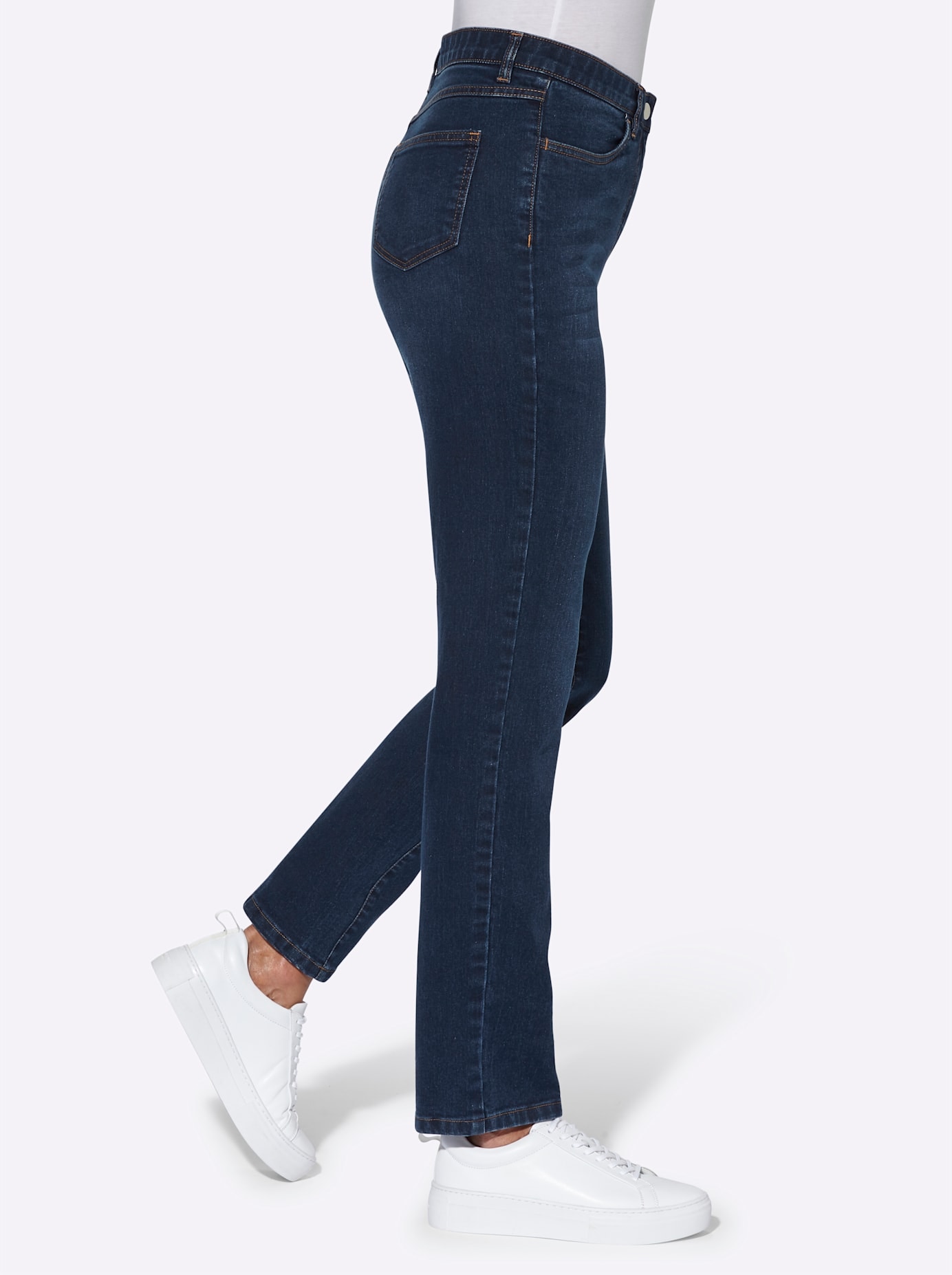 Classic Basics High-waist-Jeans, (1 tlg.)