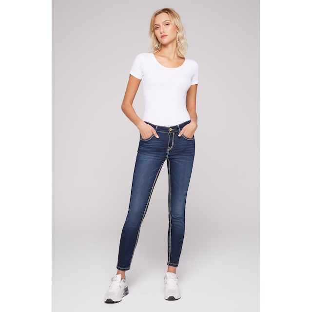 SOCCX Slim-fit-Jeans, mit Schlitz am Saum online bestellen | BAUR