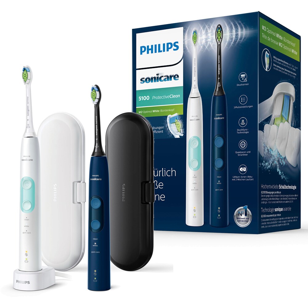 Philips Sonicare Elektrische Zahnbürste »ProtectiveClean 5100 HX6851/34«, 2 St.... kaufen