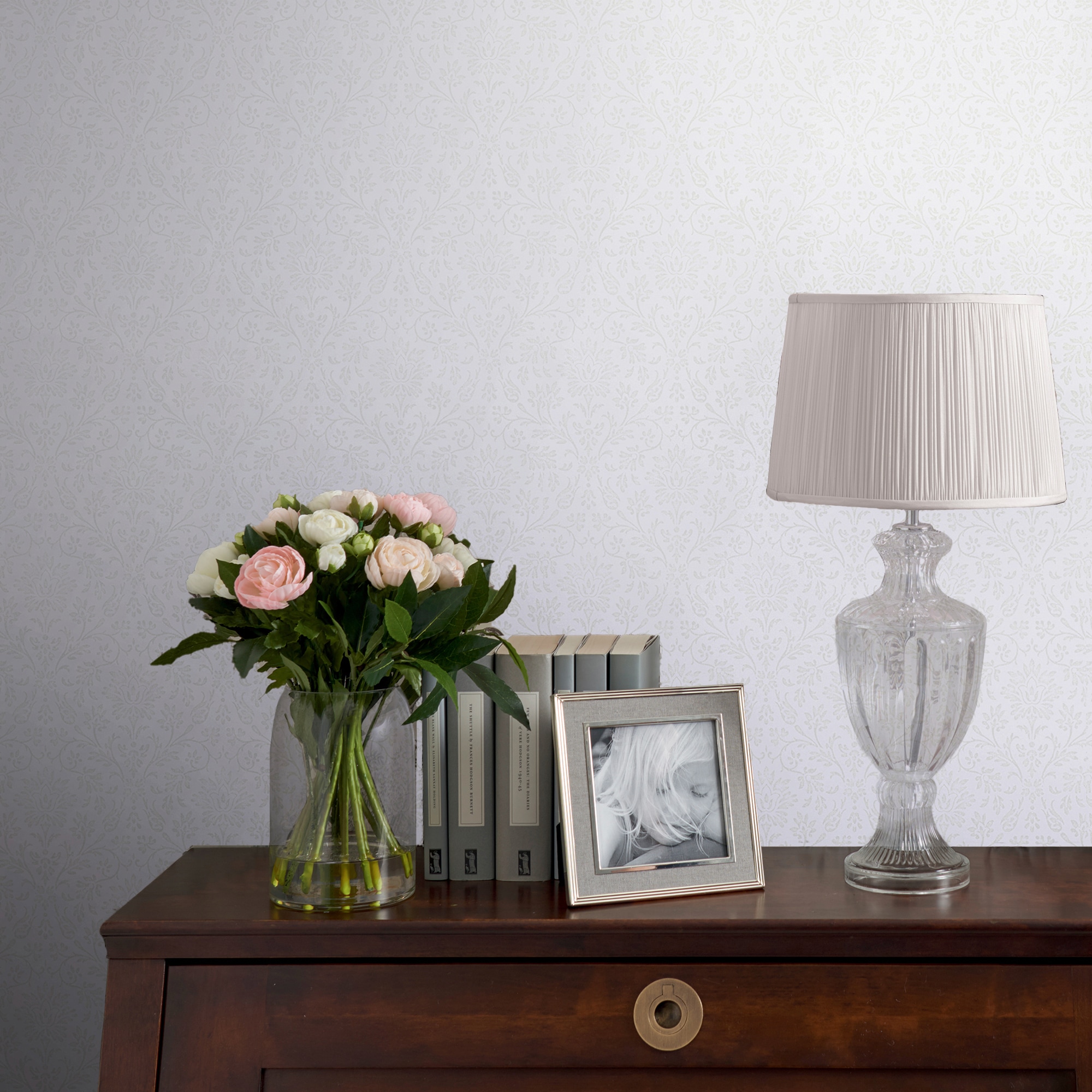 LAURA ASHLEY Vliestapete "Annecy" botanisch aufgeschäumt FSC zertifiziert, mit lebhaftem Druck, 10 Meter Länge