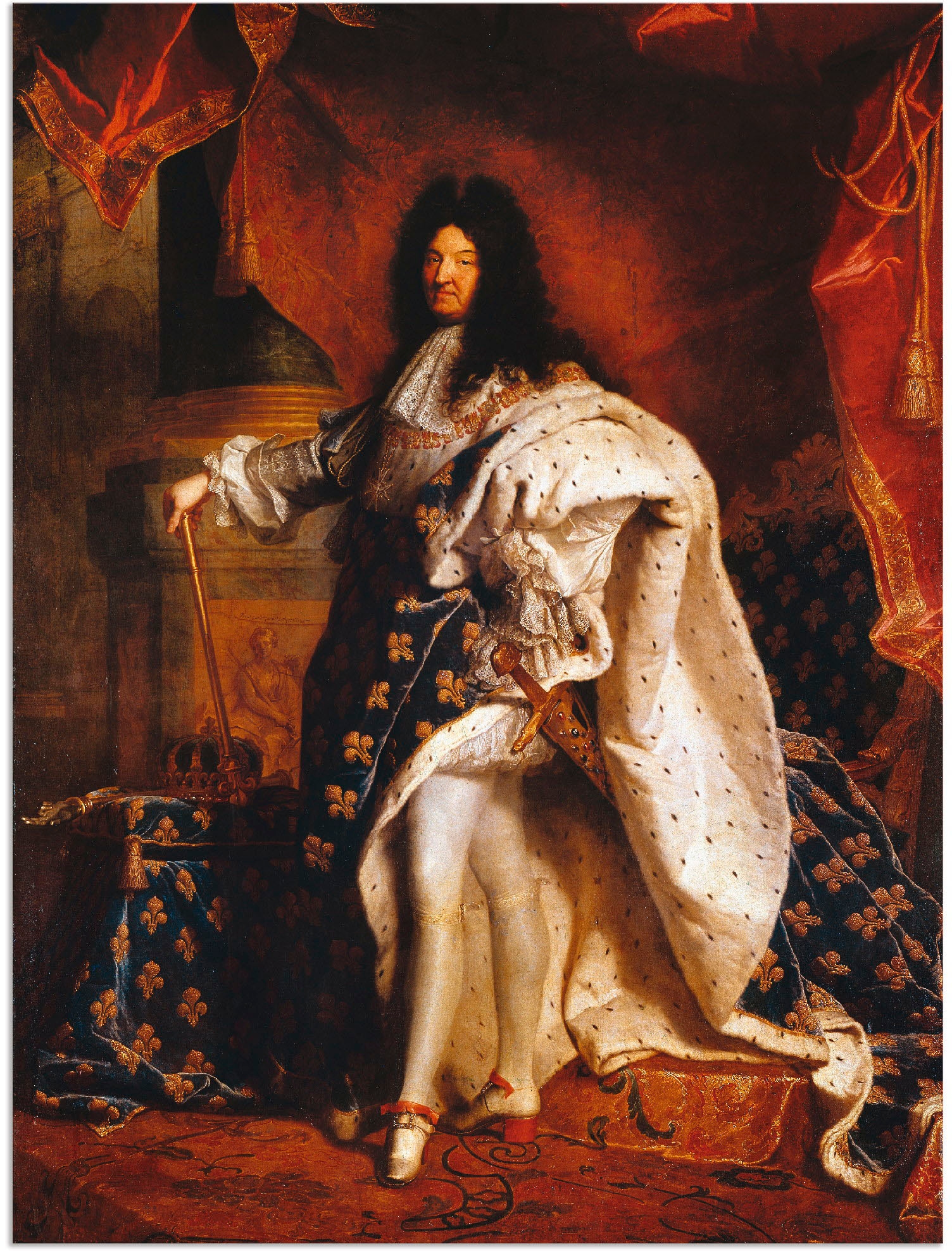 Artland Wandbild »Ludwig XIV. versch. Frankreich, Poster von Alubild, Menschen, Größen Wandaufkleber oder BAUR Leinwandbild, als 1701«, (1 St.), bestellen in 
