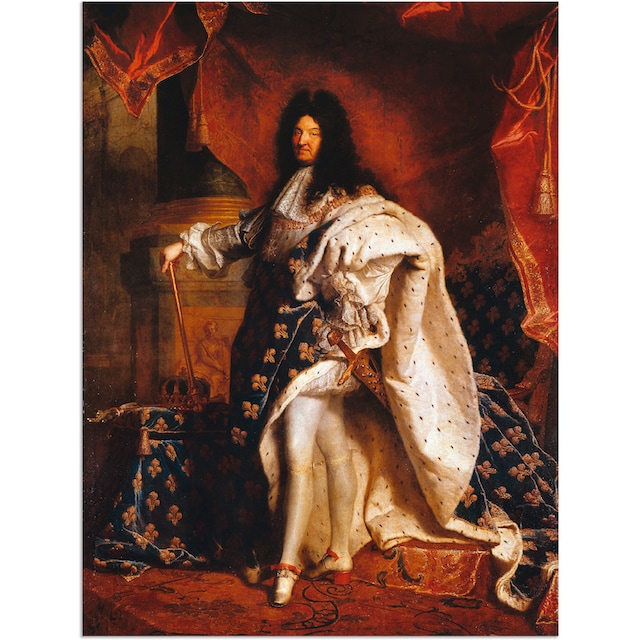 Artland Wandbild »Ludwig XIV. von Frankreich, 1701«, Menschen, (1 St.), als  Alubild, Leinwandbild, Wandaufkleber oder Poster in versch. Größen  bestellen | BAUR