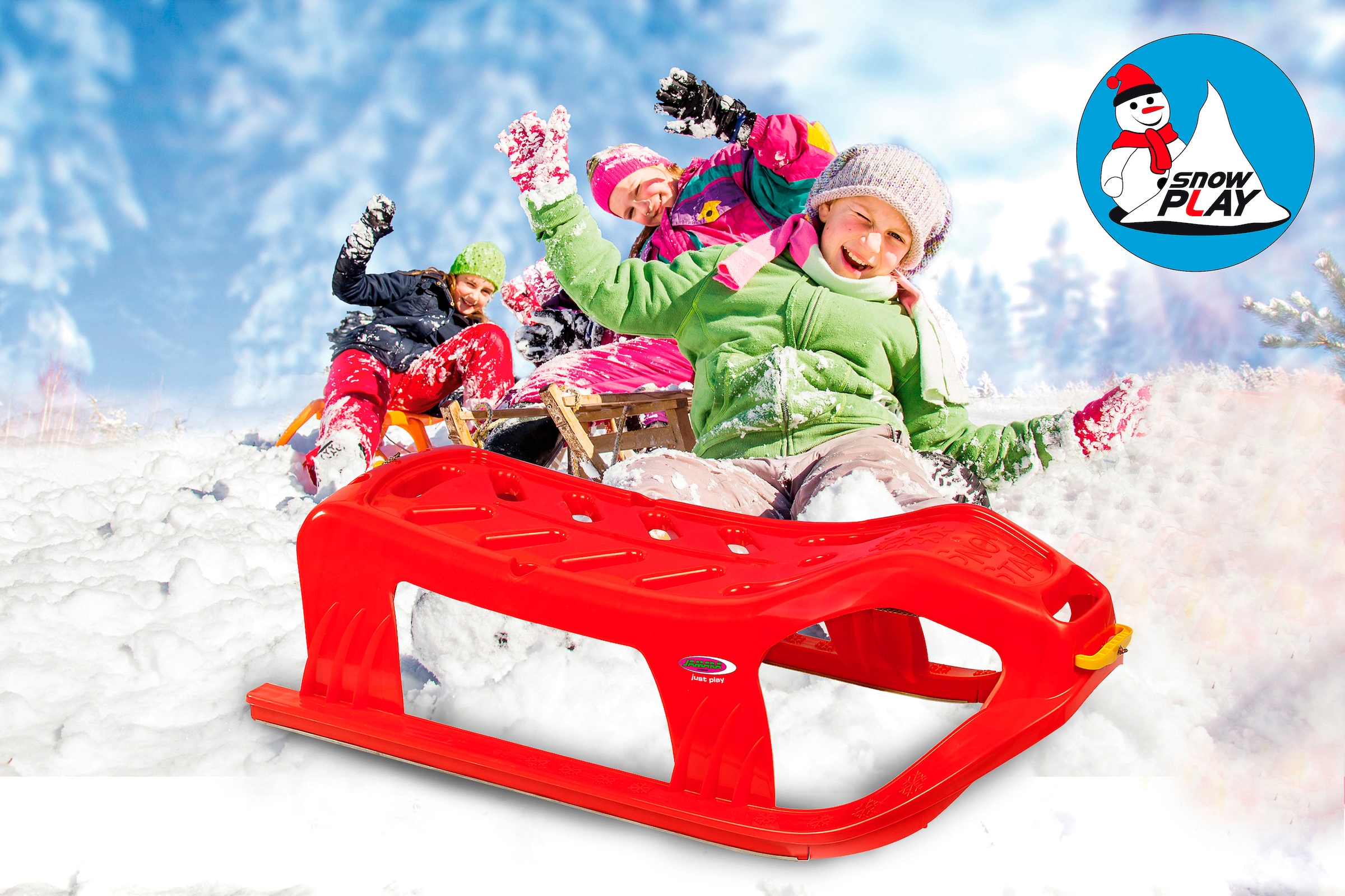 Jamara Schlitten »Snow Play Schlitten Snow-Star 90 cm« Made in Europe