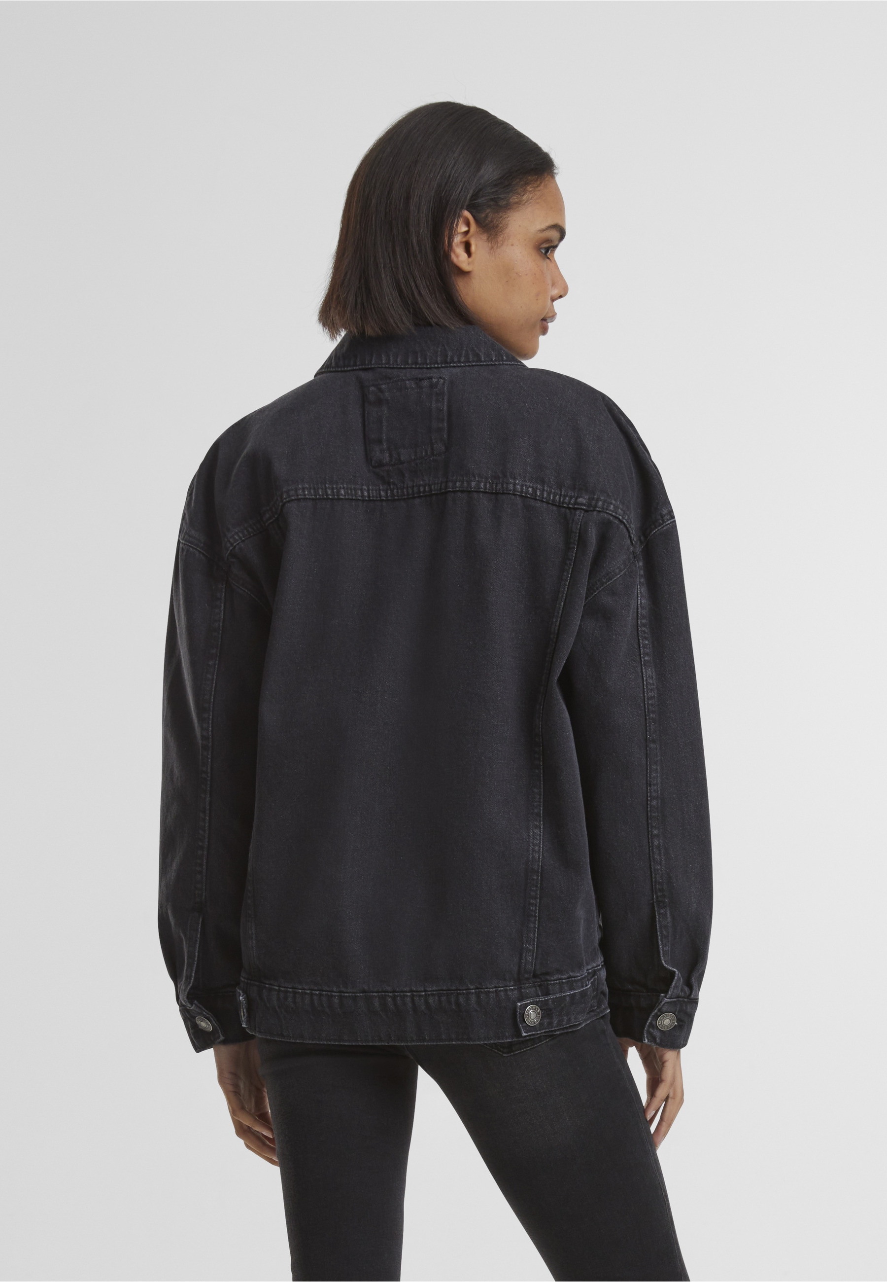 URBAN CLASSICS Jeansjacke »Urban Classics Damen Ladies Oversized 90‘s Denim Jacket« 1 Stk. tlg. ohne Kapuze