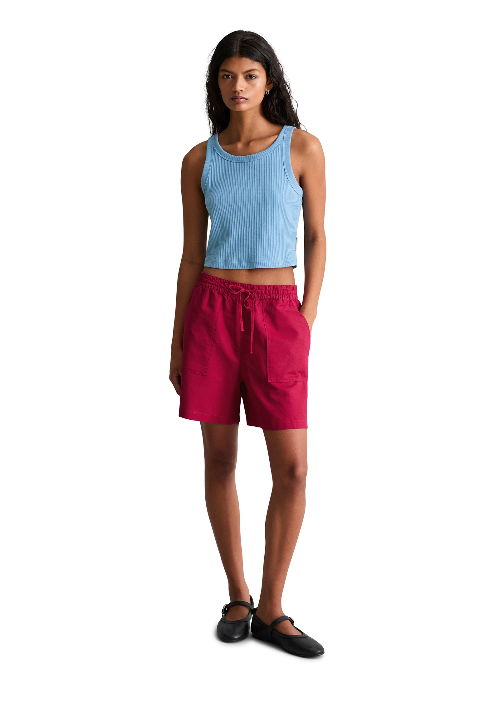 Marc O'Polo DENIM Shorts »aus Leinen-Baumwolle-Mix«