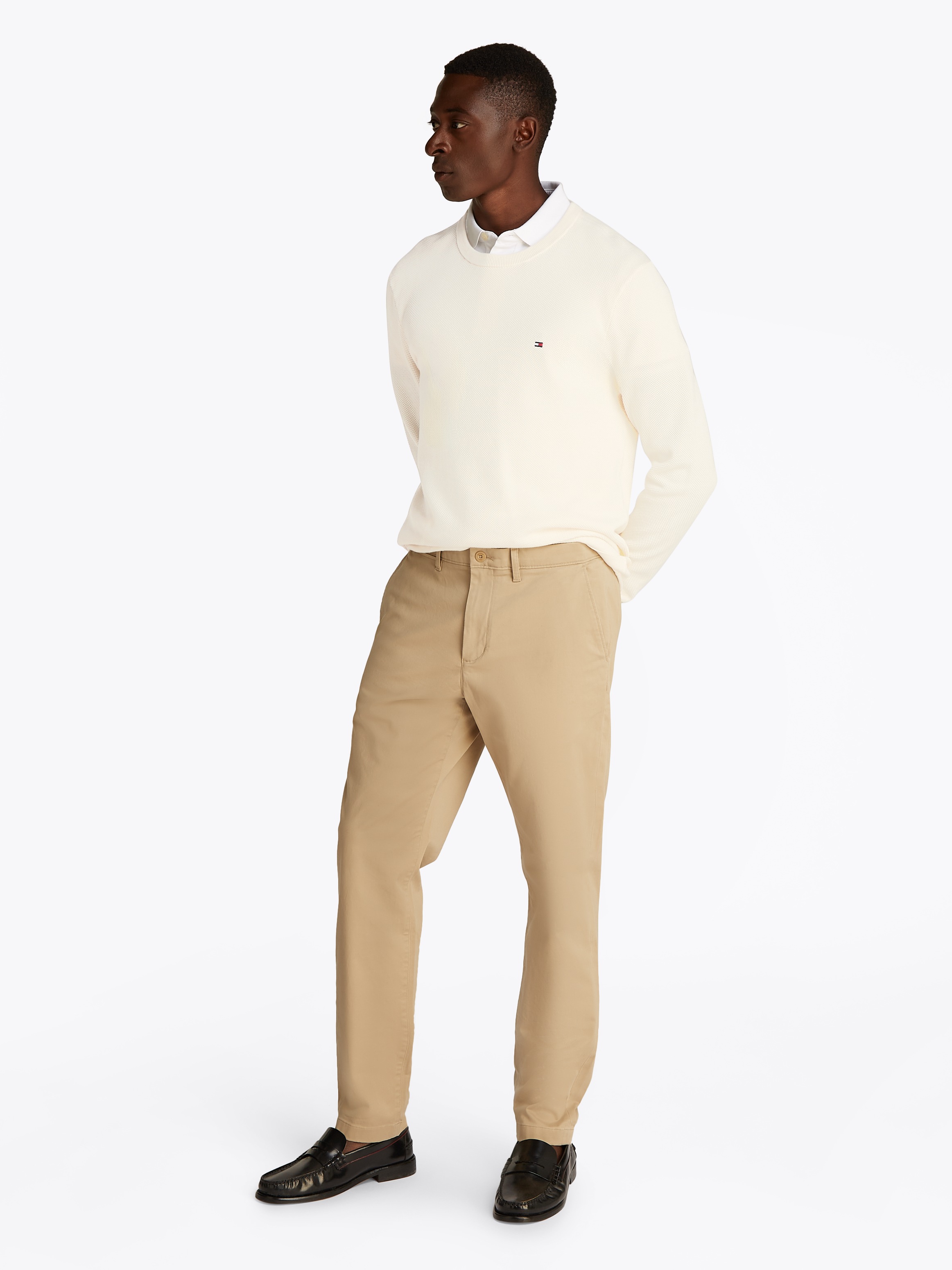 Tommy Hilfiger Rundhalspullover »ESSENTIAL STRUCTURE CREW NECK«, mit feiner Struktur